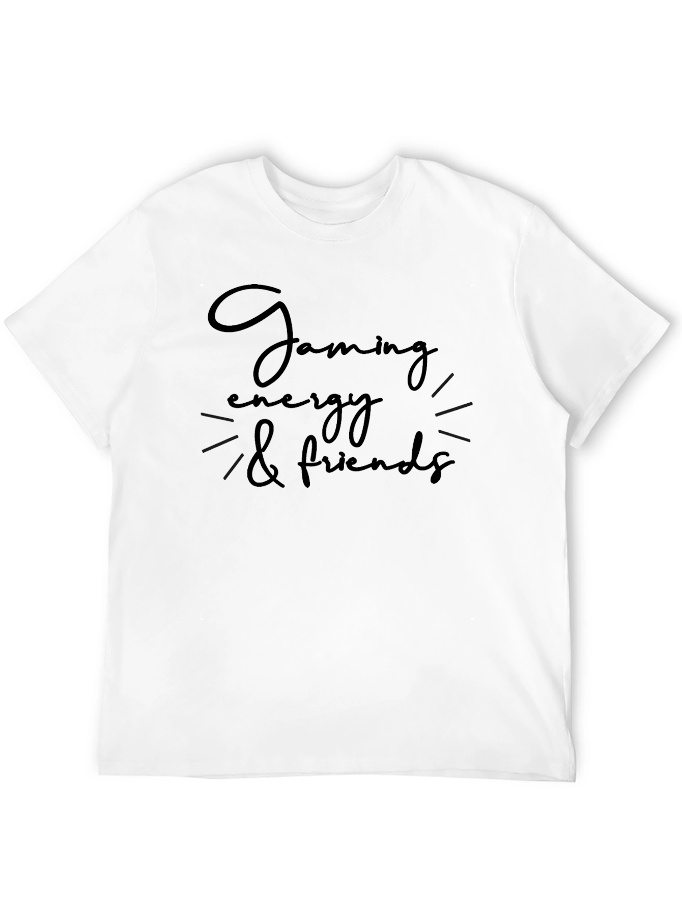 Gaming Energy & Friends Black Graphic T-Shirt
