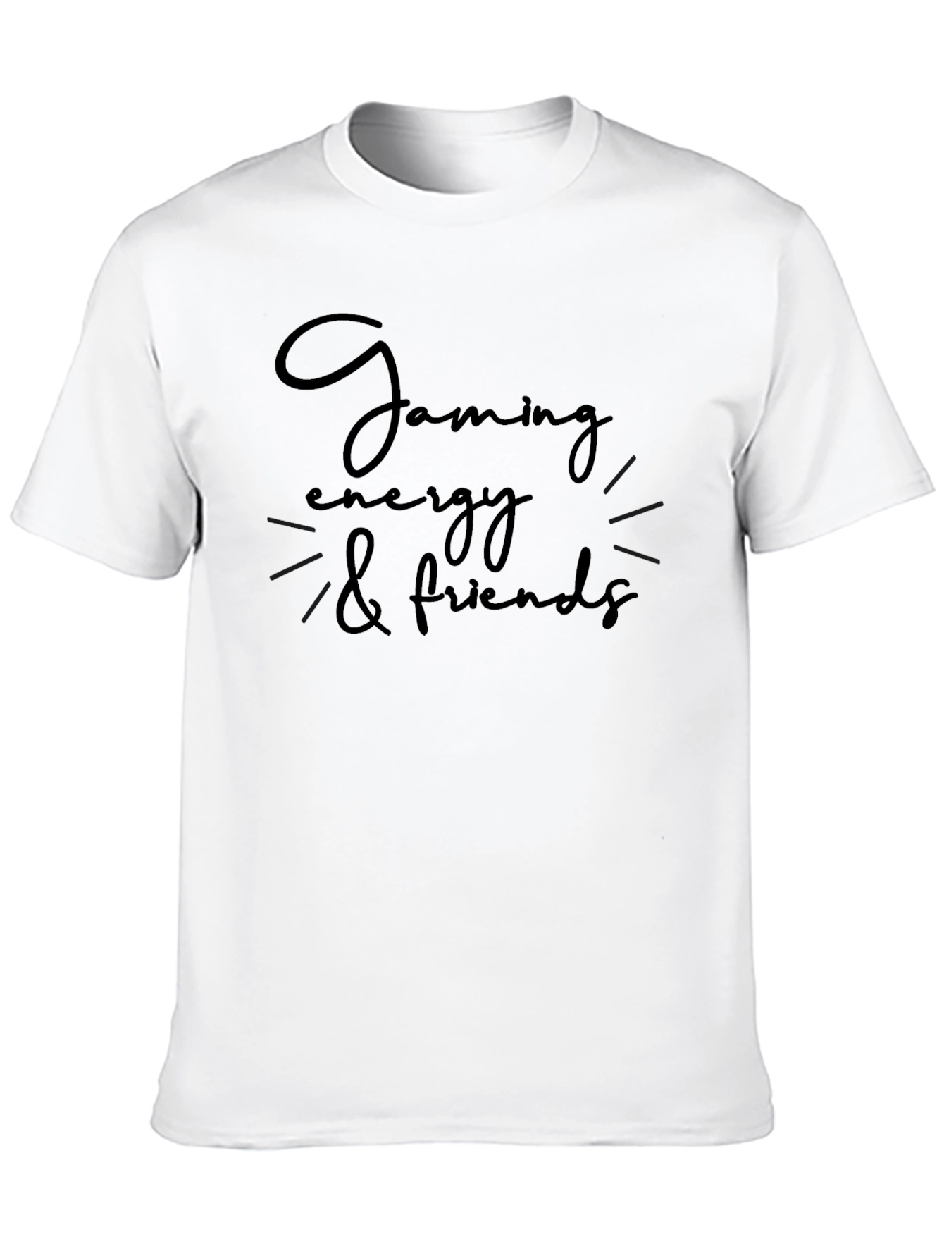 Gaming Energy & Friends Black Graphic T-Shirt