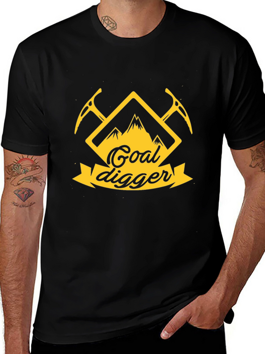 Goal Digger Graphic T-Shirt - Black