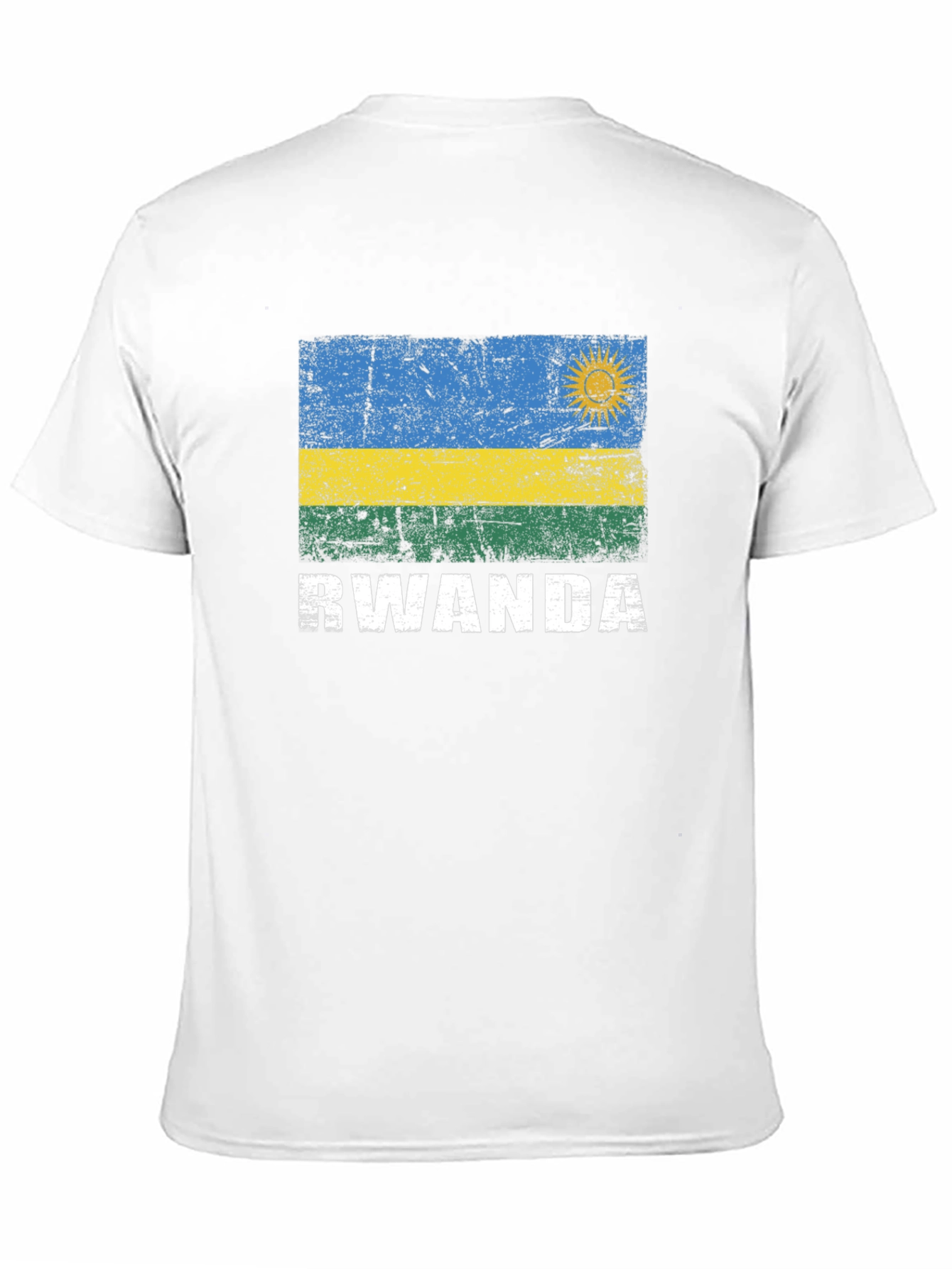Rwanda Flag Graphic T-Shirt - Patriotic Apparel