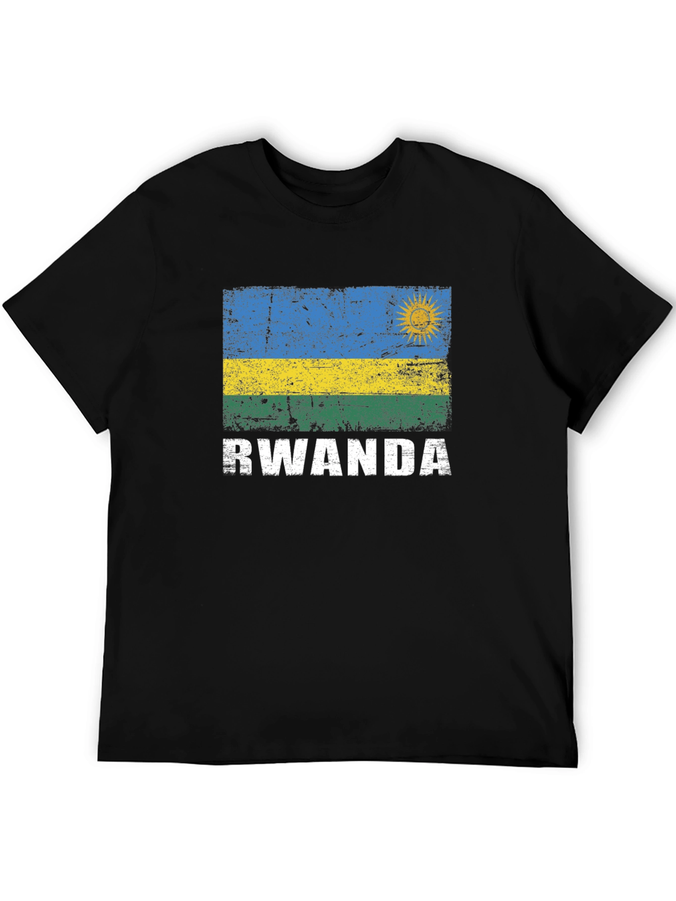 Rwanda Flag Graphic T-Shirt - Patriotic Apparel