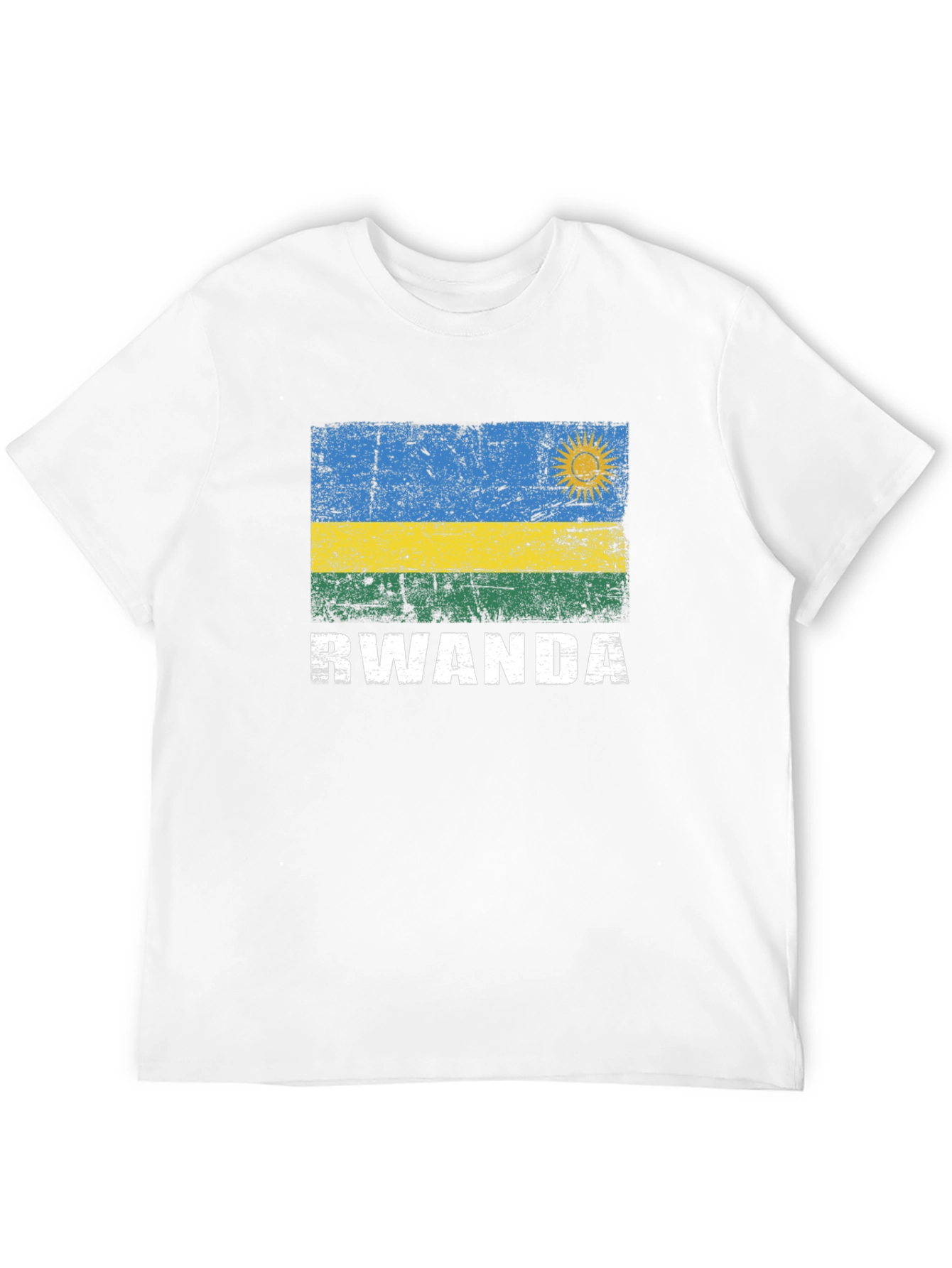 Rwanda Flag Graphic T-Shirt - Patriotic Apparel