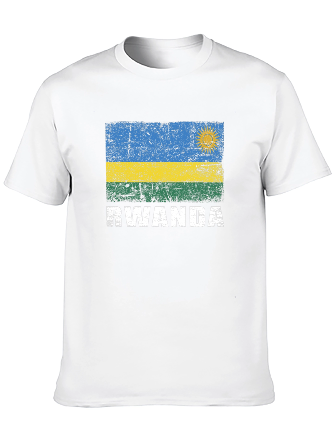 Rwanda Flag Graphic T-Shirt - Patriotic Apparel