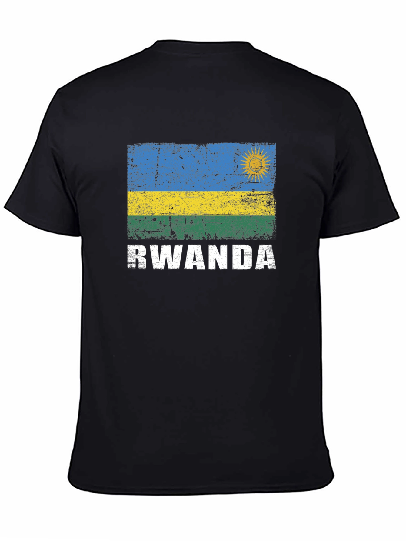 Rwanda Flag Graphic T-Shirt - Patriotic Apparel