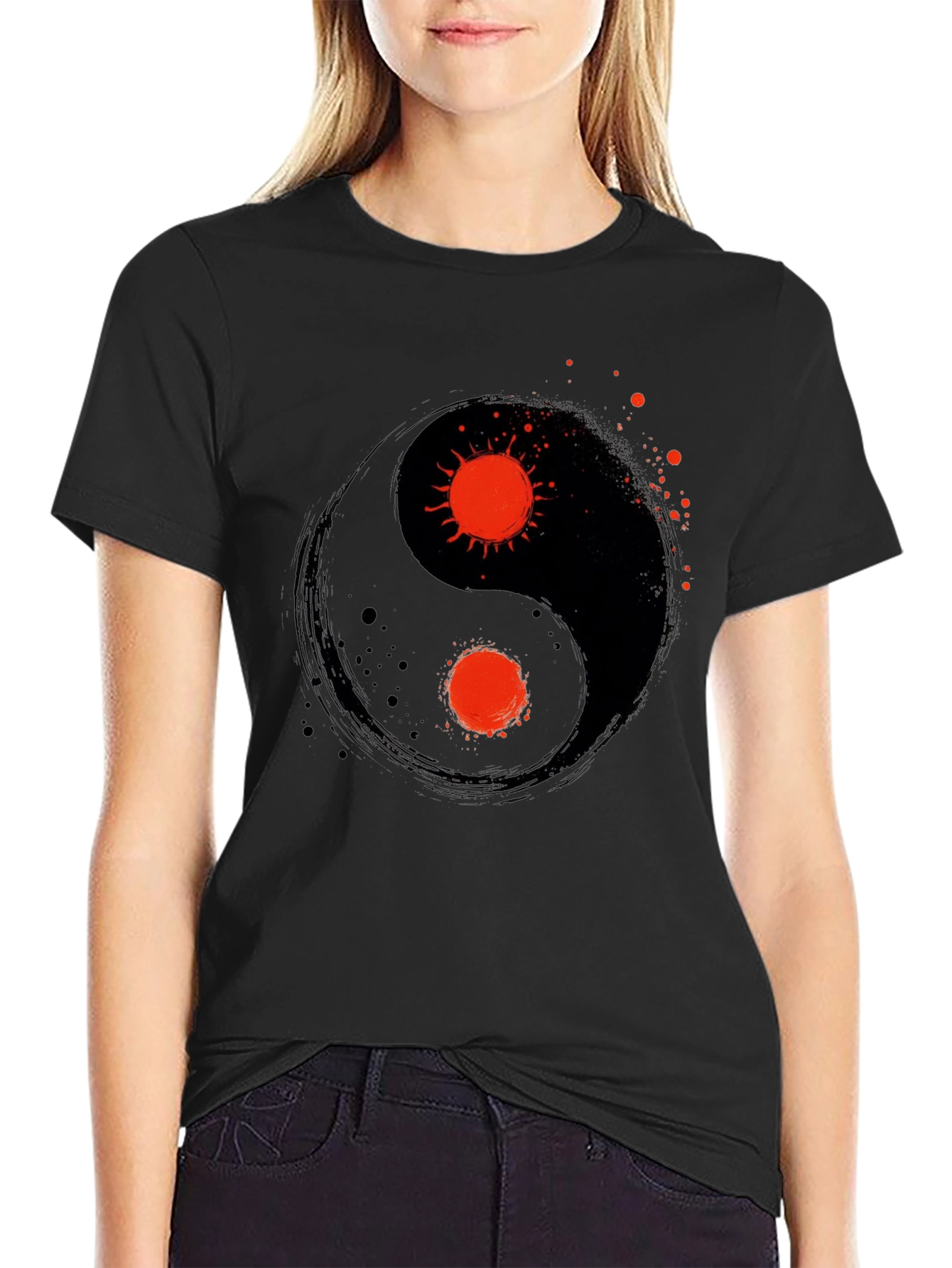 Yin Yang Sun T-Shirt - Balance and Style