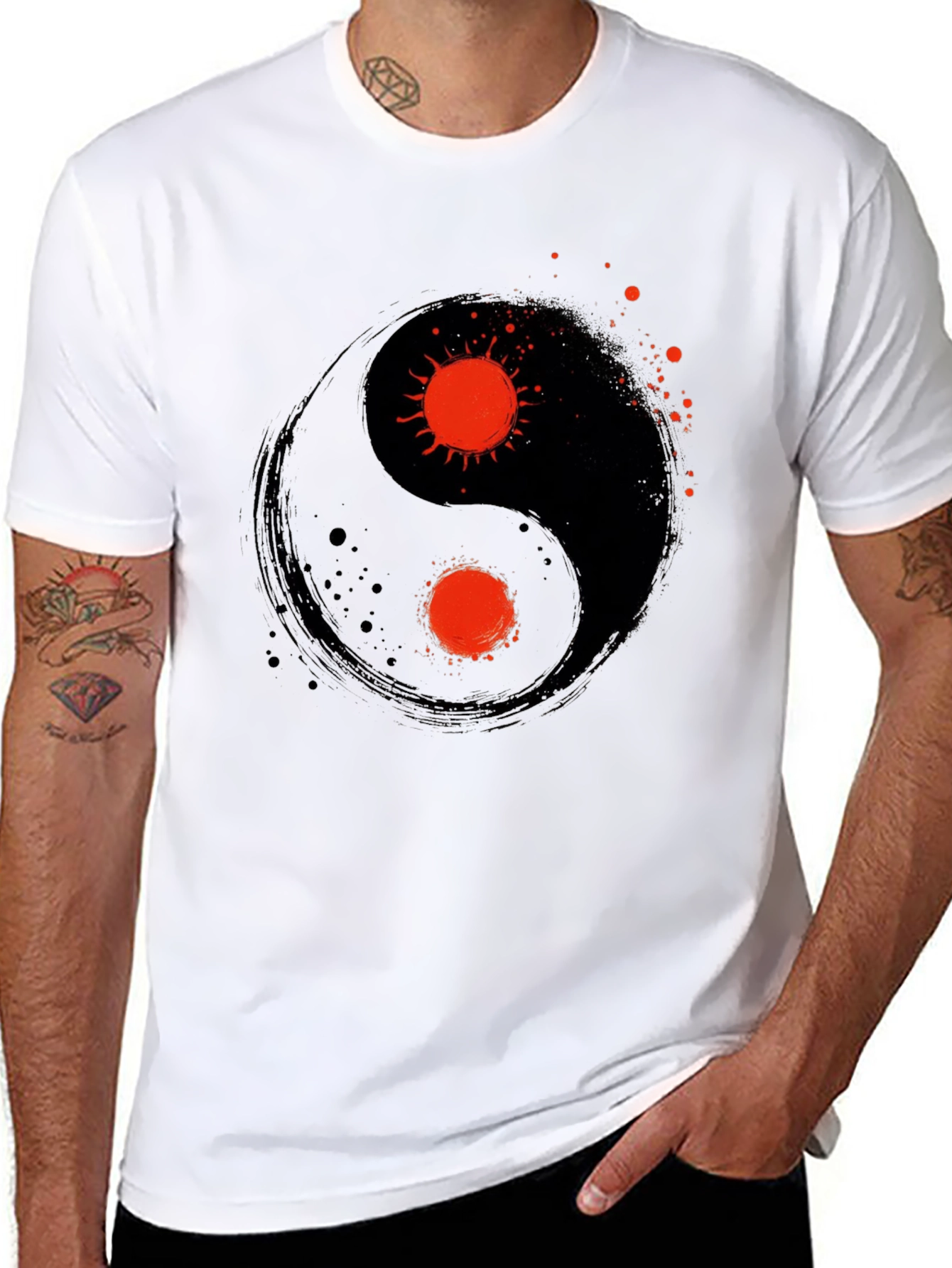 Yin Yang Sun T-Shirt - Balance and Style