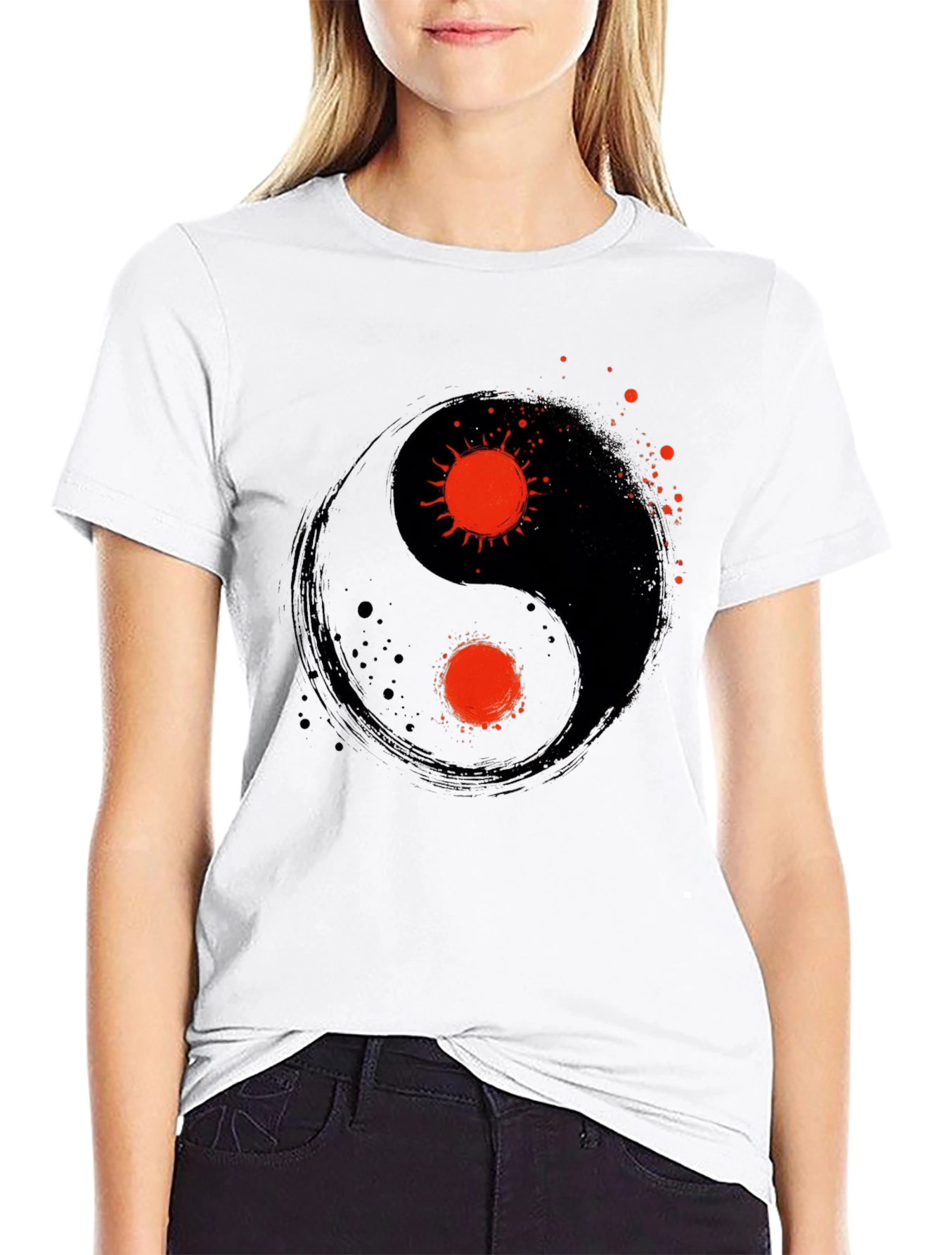 Yin Yang Sun T-Shirt - Balance and Style
