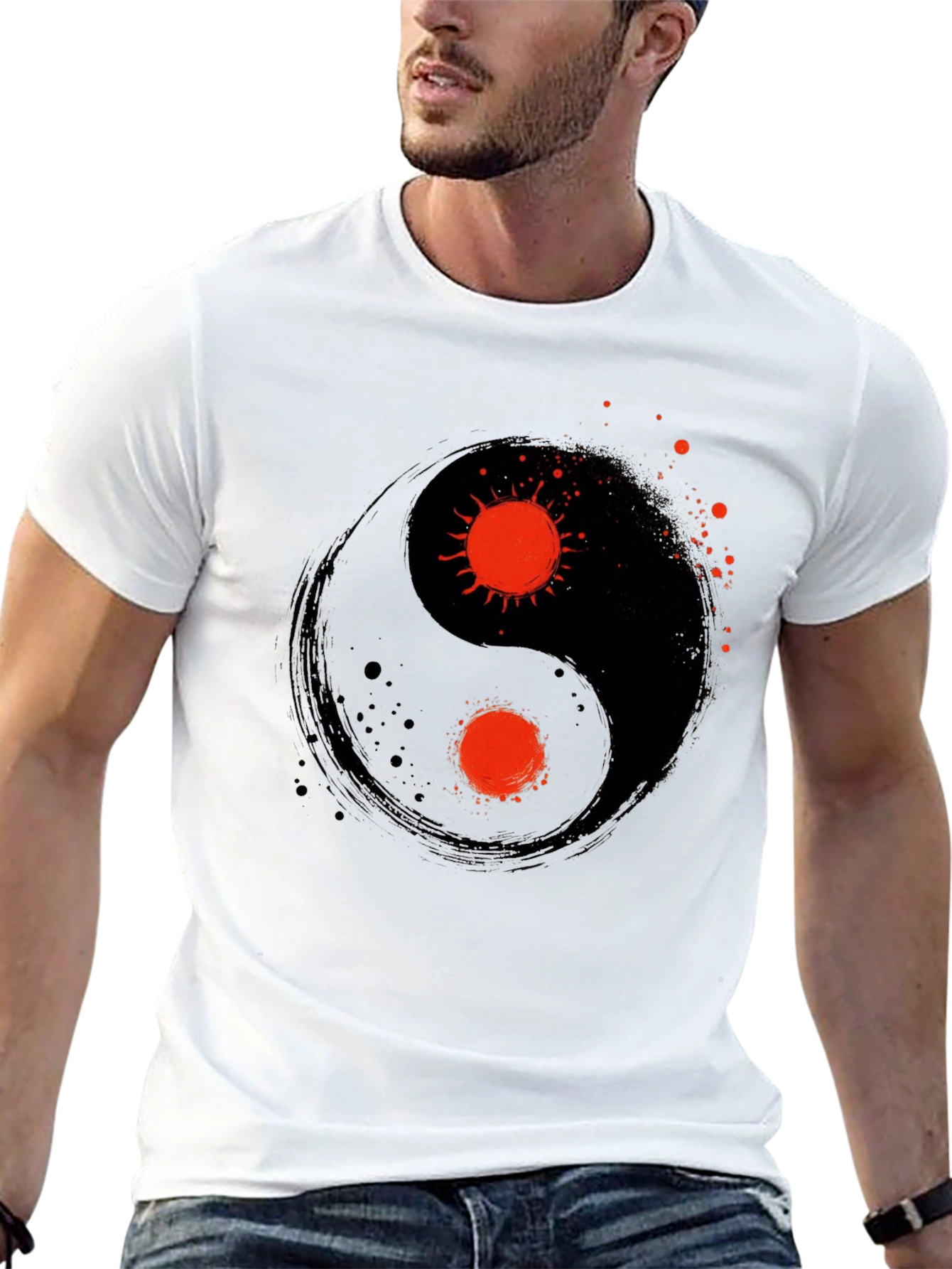 Yin Yang Sun T-Shirt - Balance and Style