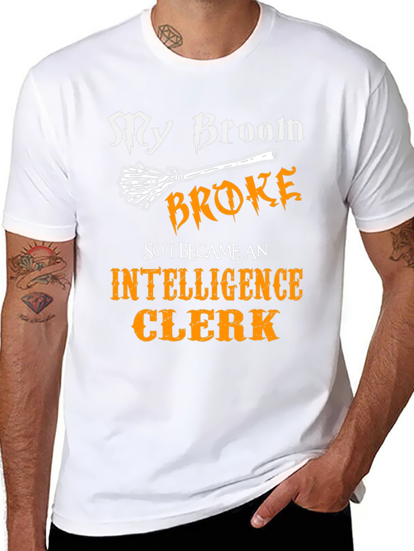 Funny Intelligence Clerk T-Shirt