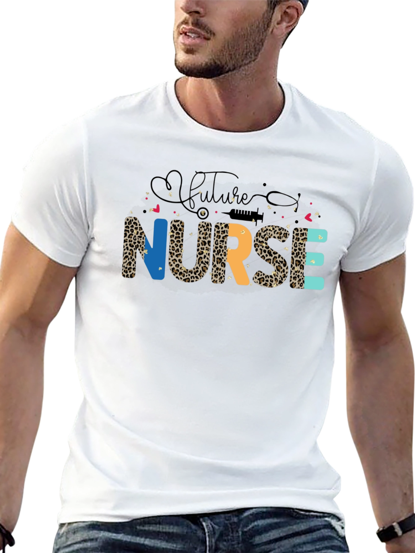 Future Nurse Leopard Print T-Shirt