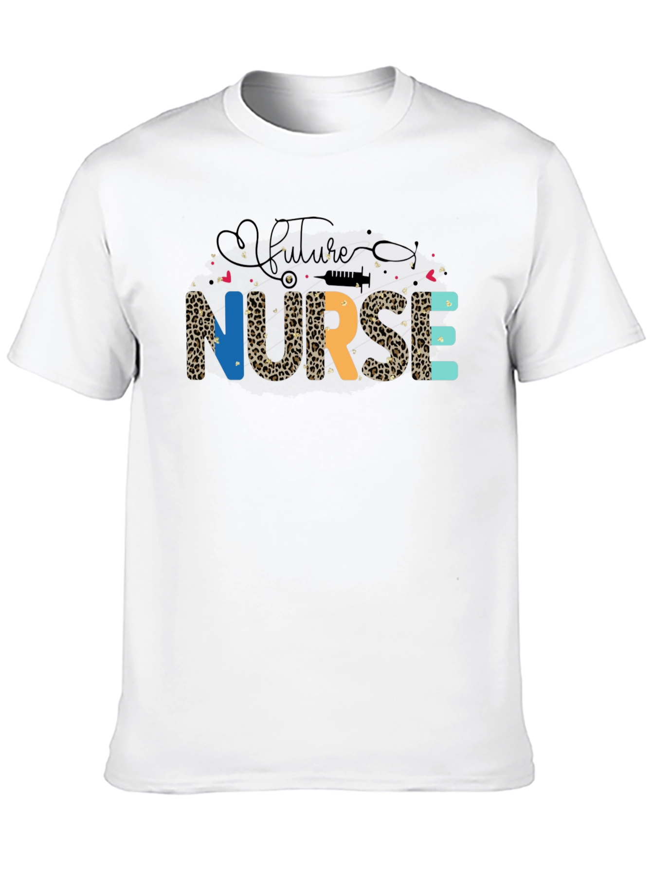 Future Nurse Leopard Print T-Shirt