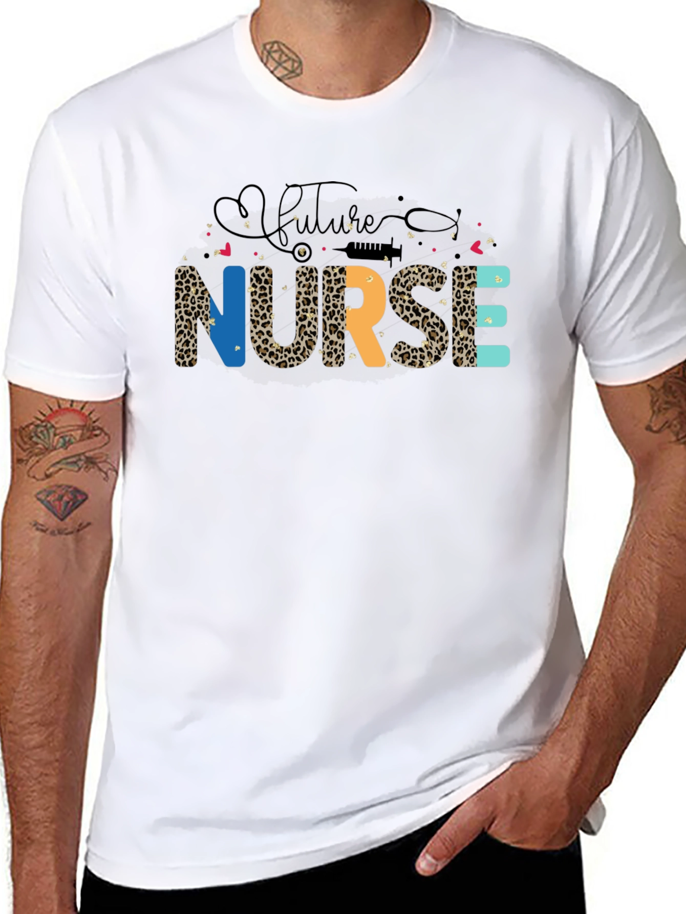 Future Nurse Leopard Print T-Shirt