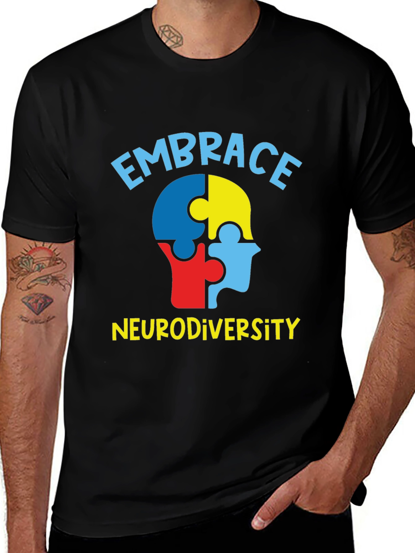 Embrace Neurodiversity T-Shirt Autism Awareness