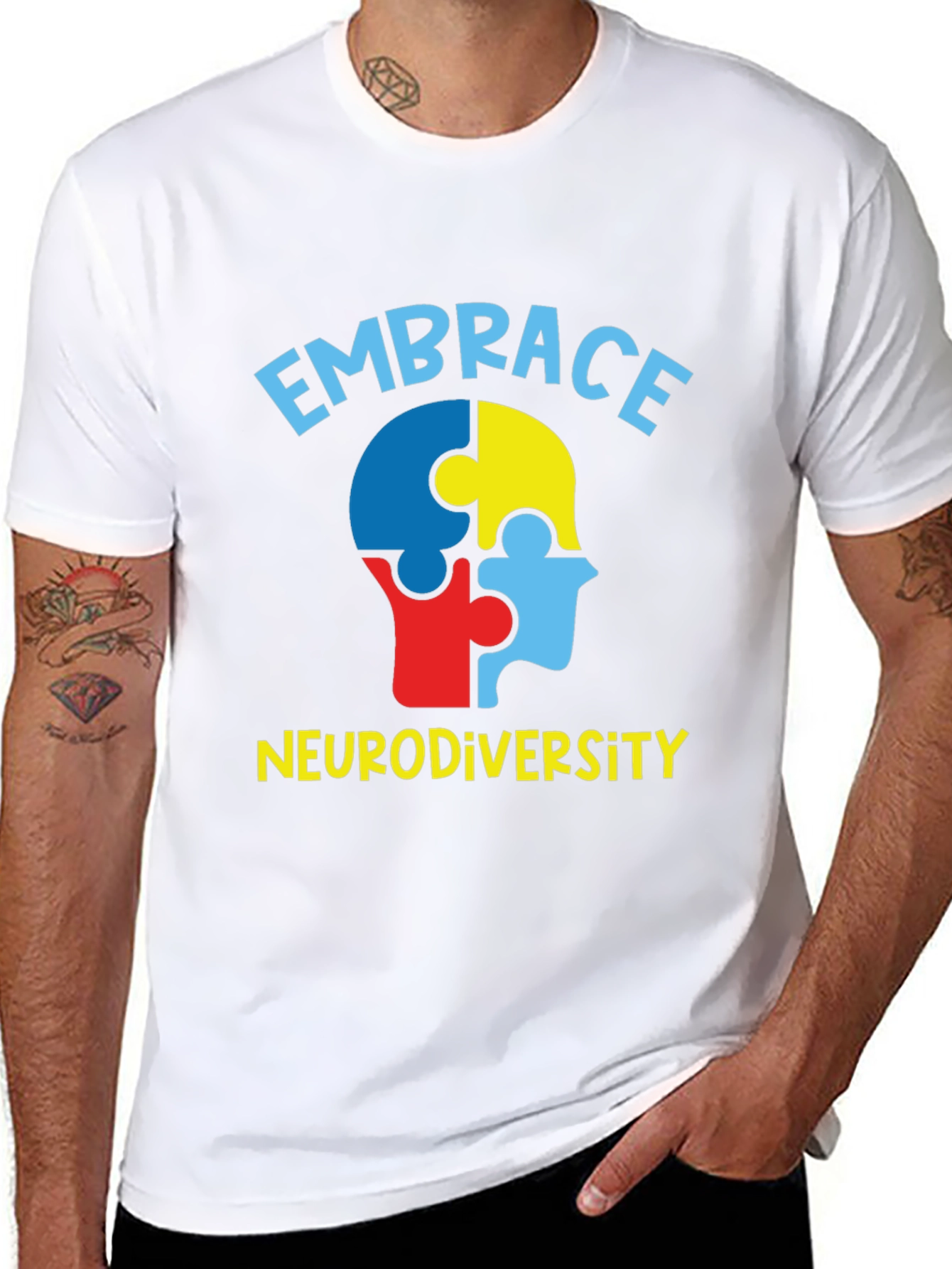 Embrace Neurodiversity T-Shirt Autism Awareness
