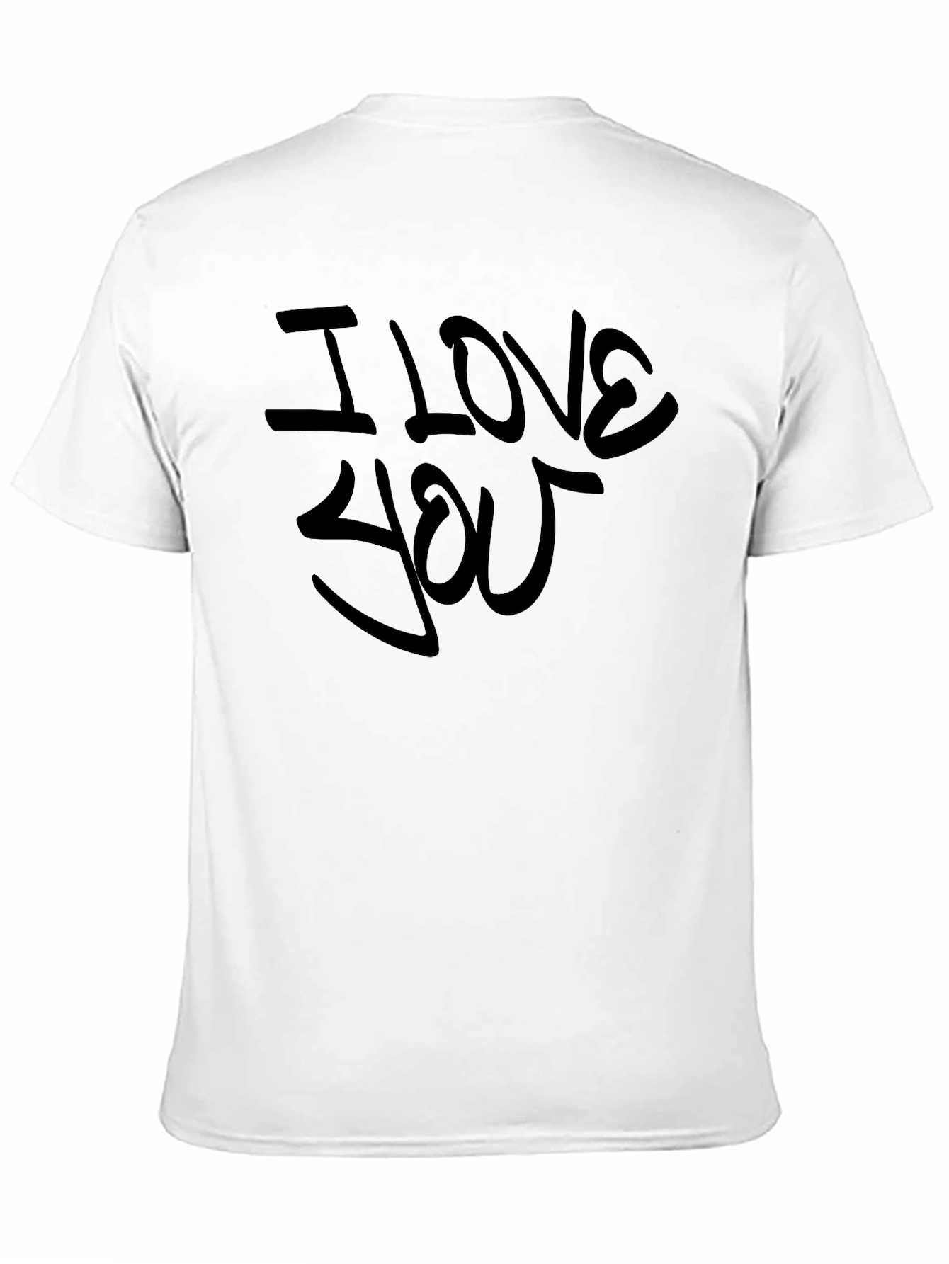 I Love You Black Graphic Tee