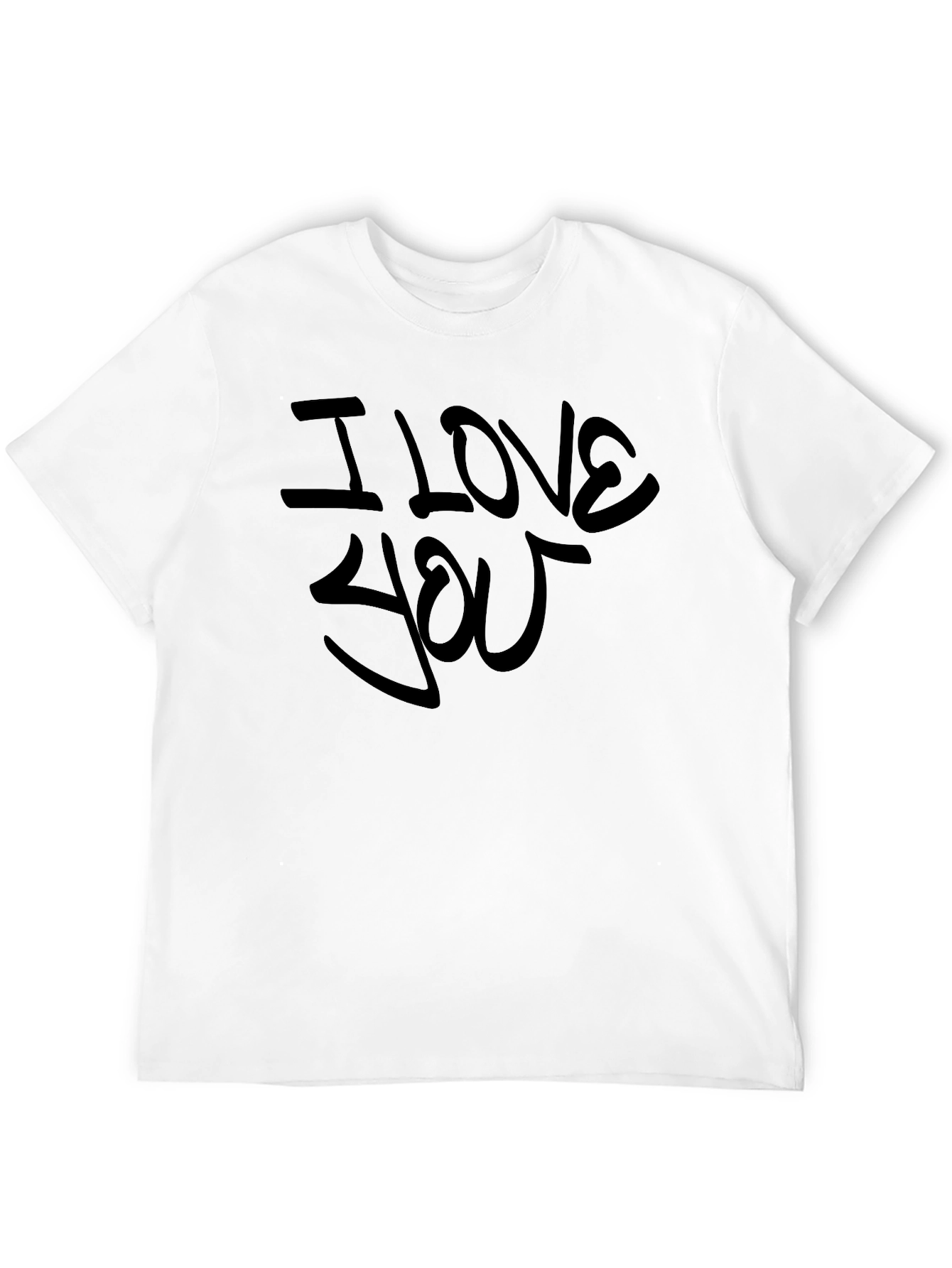 I Love You Black Graphic Tee