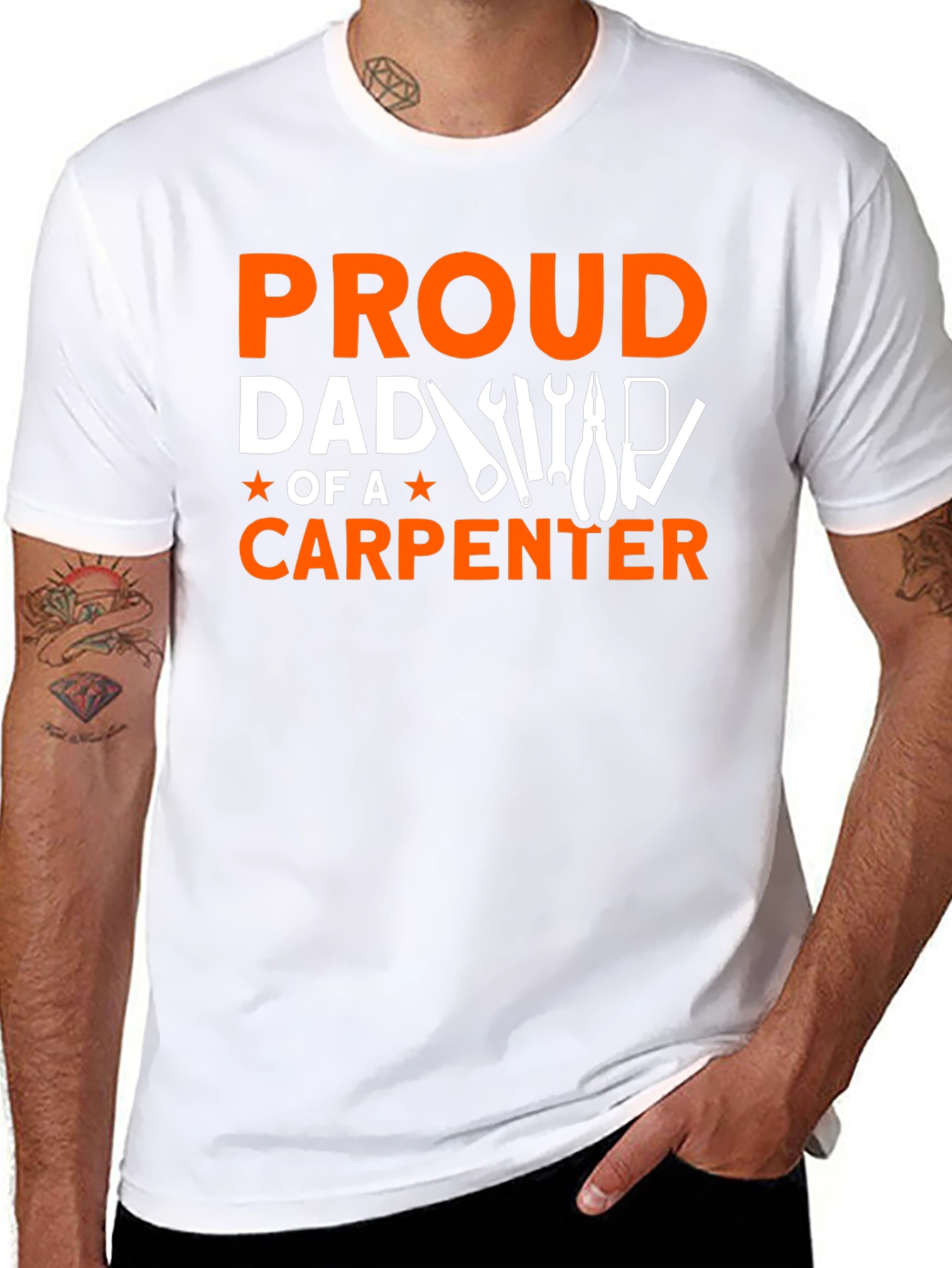 Proud Dad of a Carpenter Graphic T-Shirt