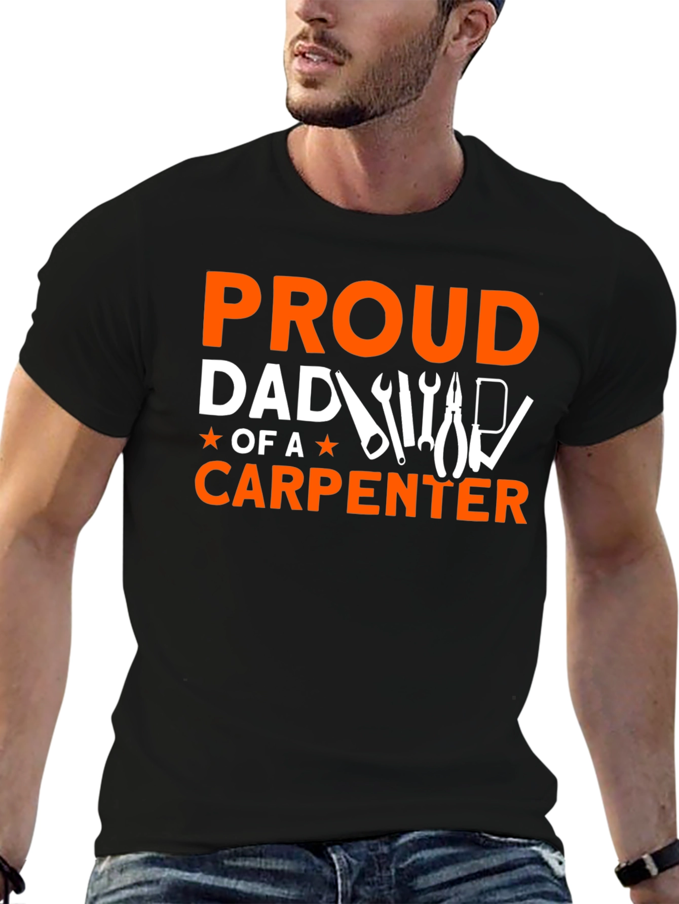 Proud Dad of a Carpenter Graphic T-Shirt