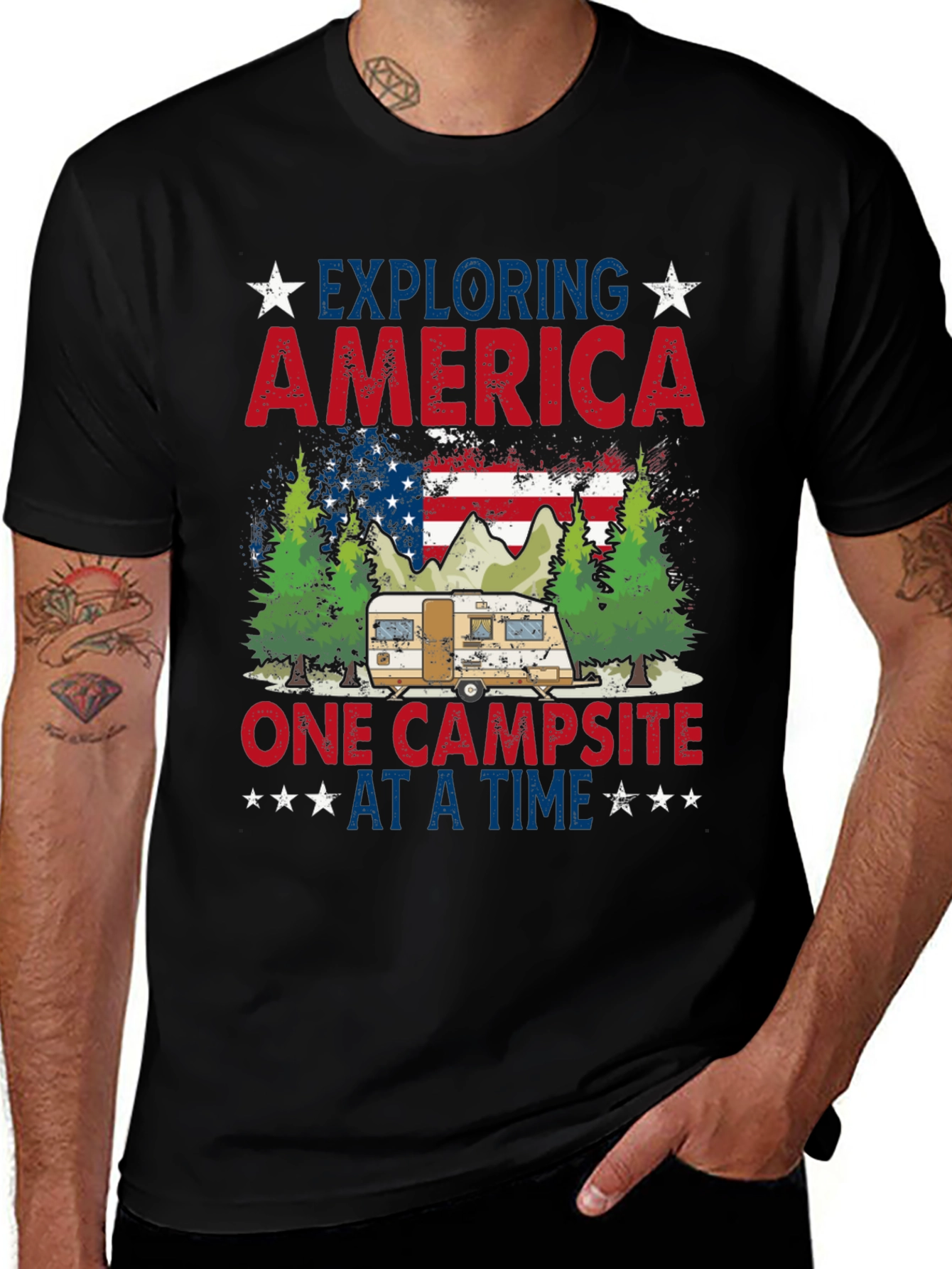 Exploring America Camping T-Shirt