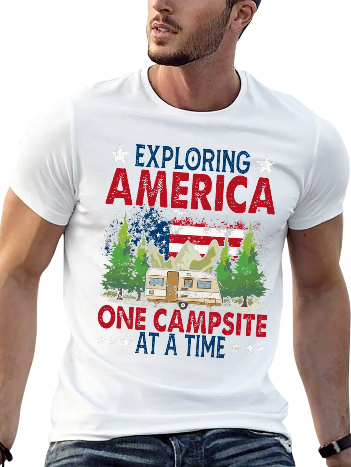 Exploring America Camping T-Shirt