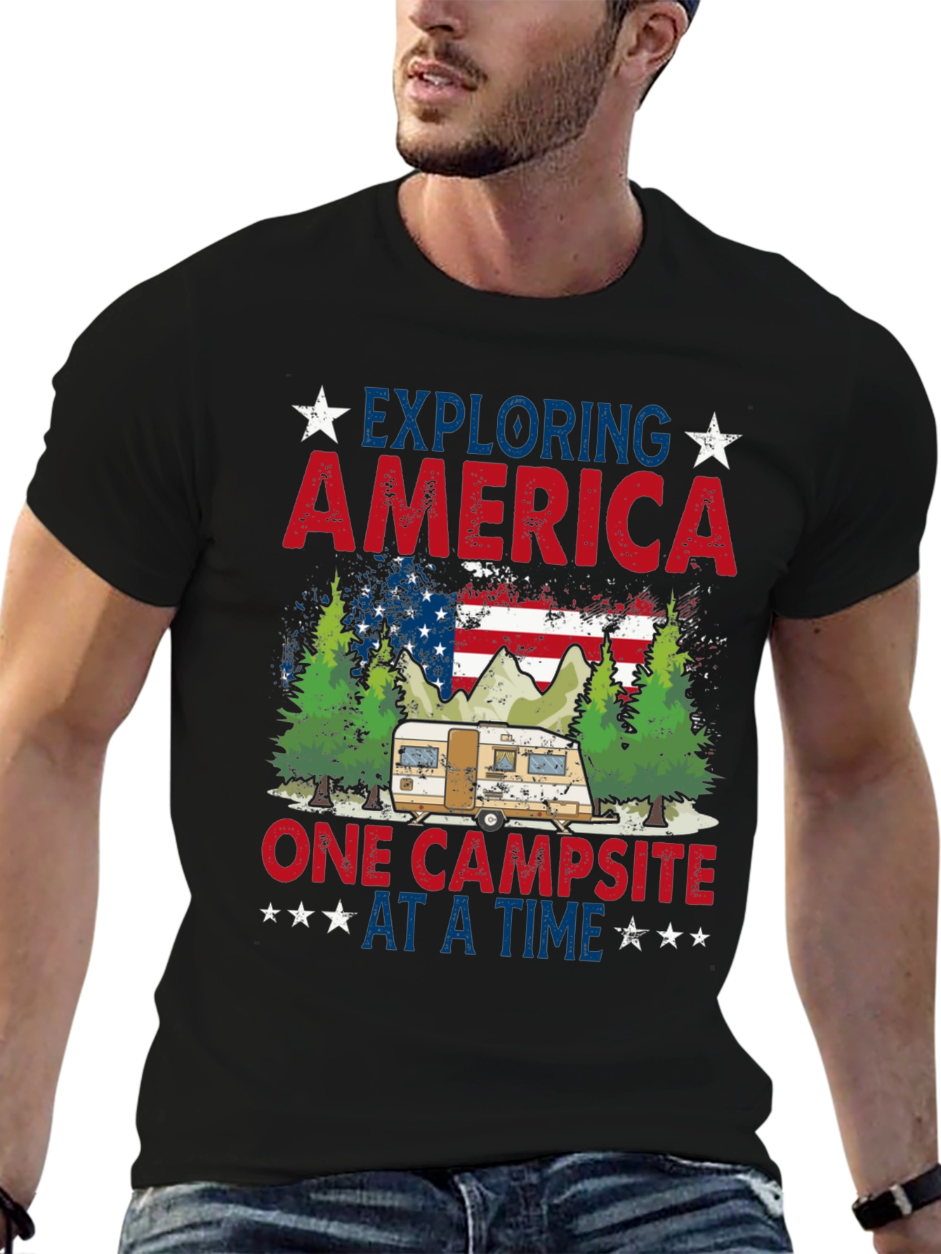 Exploring America Camping T-Shirt