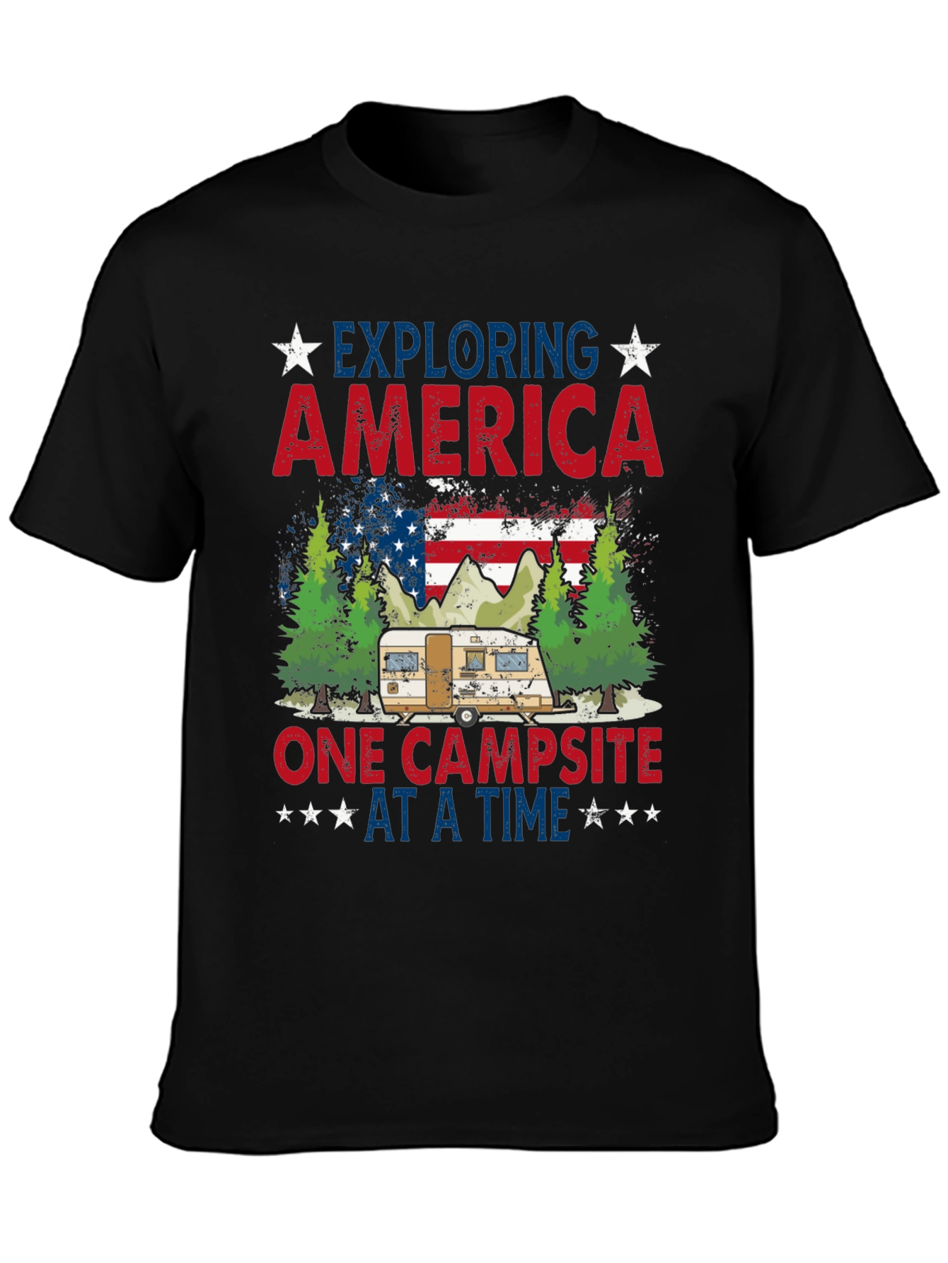 Exploring America Camping T-Shirt