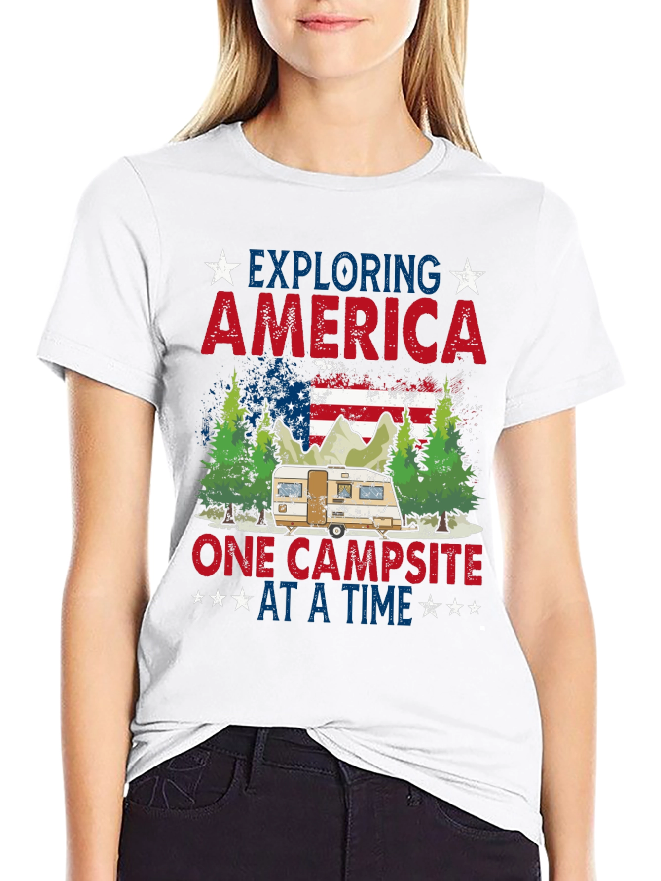 Exploring America Camping T-Shirt