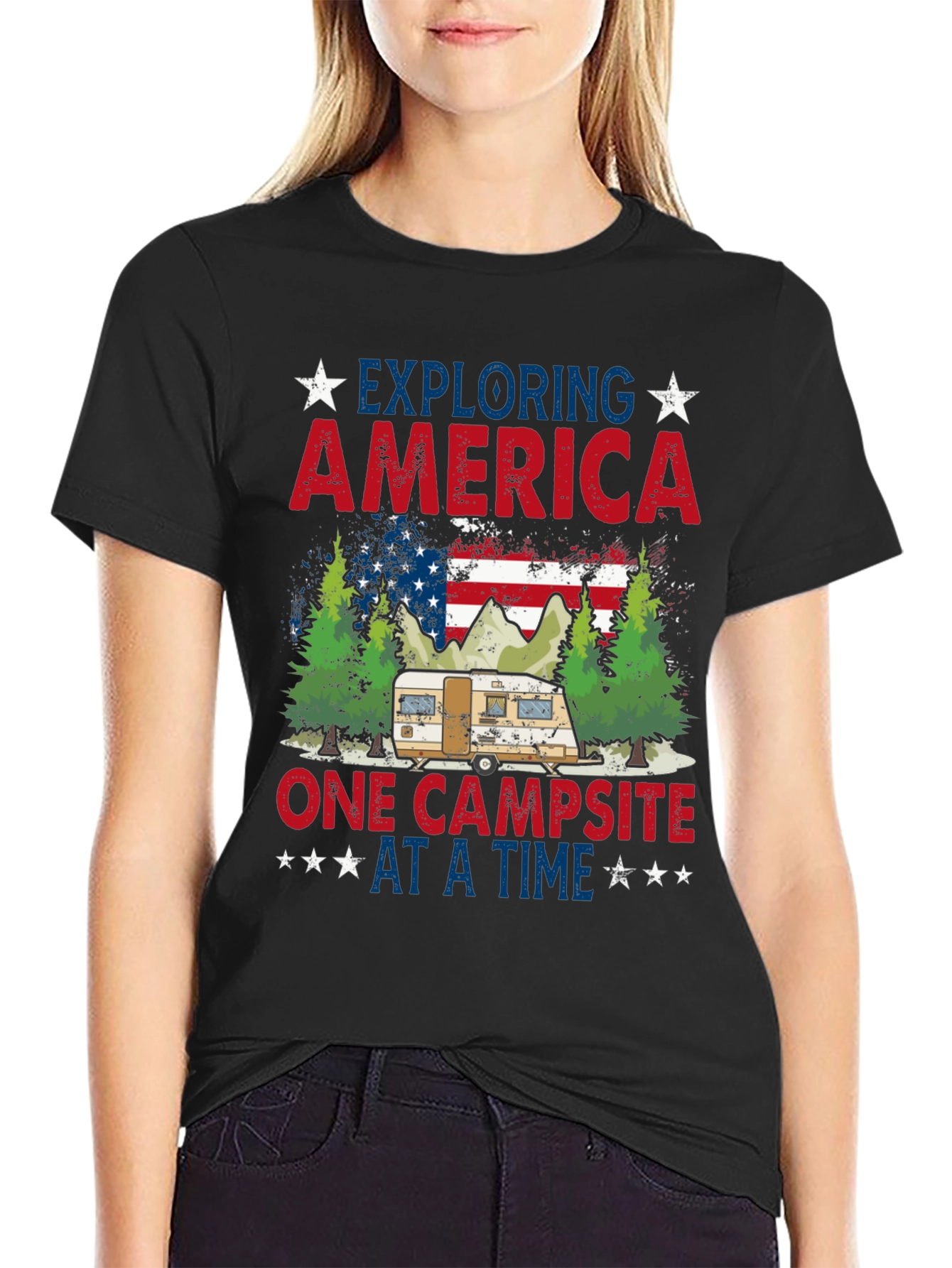 Exploring America Camping T-Shirt