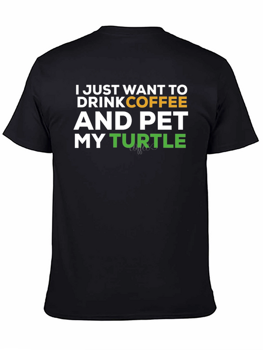 Coffee and Turtles Graphic T-Shirt