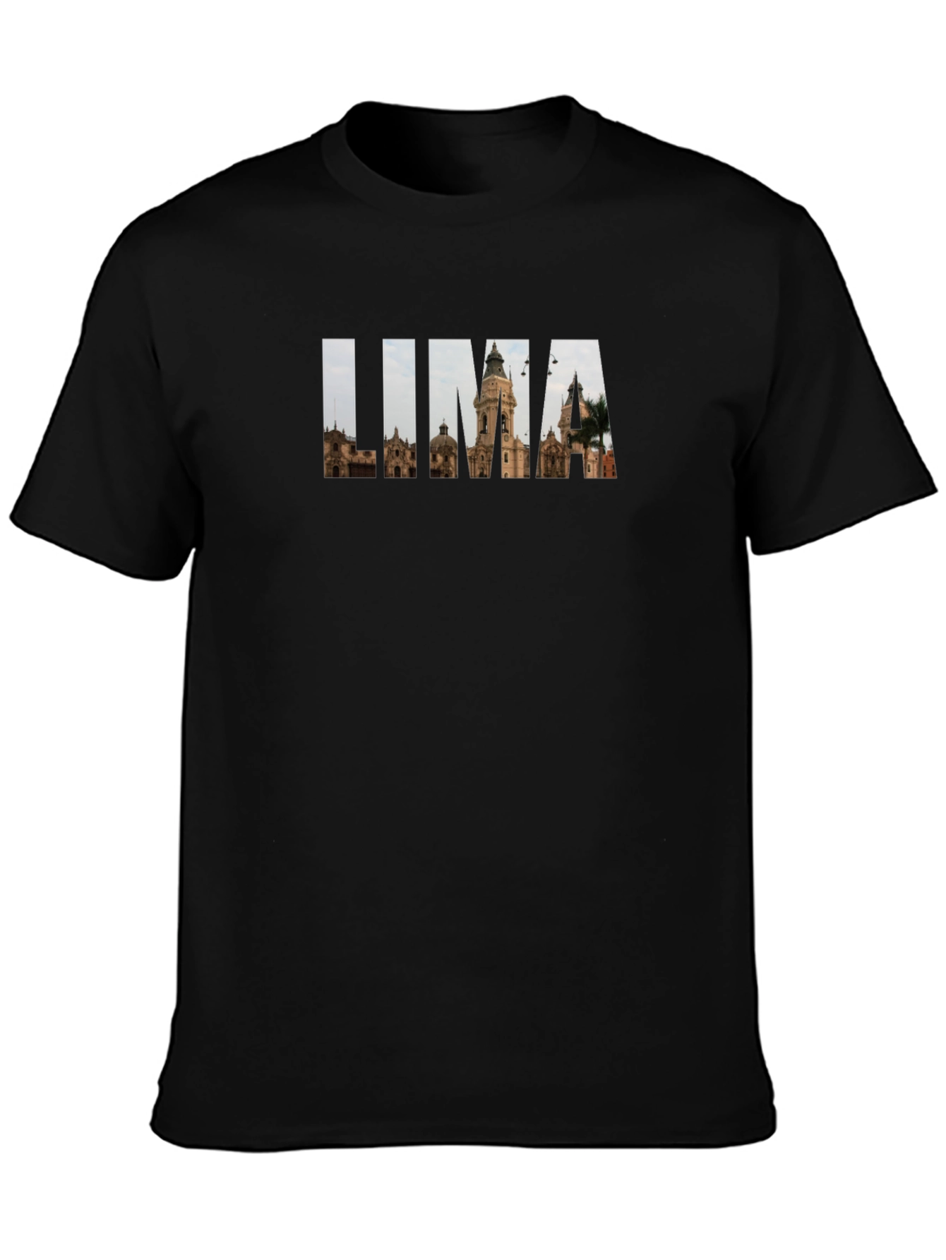 Lima Peru Souvenir T-Shirt - Black