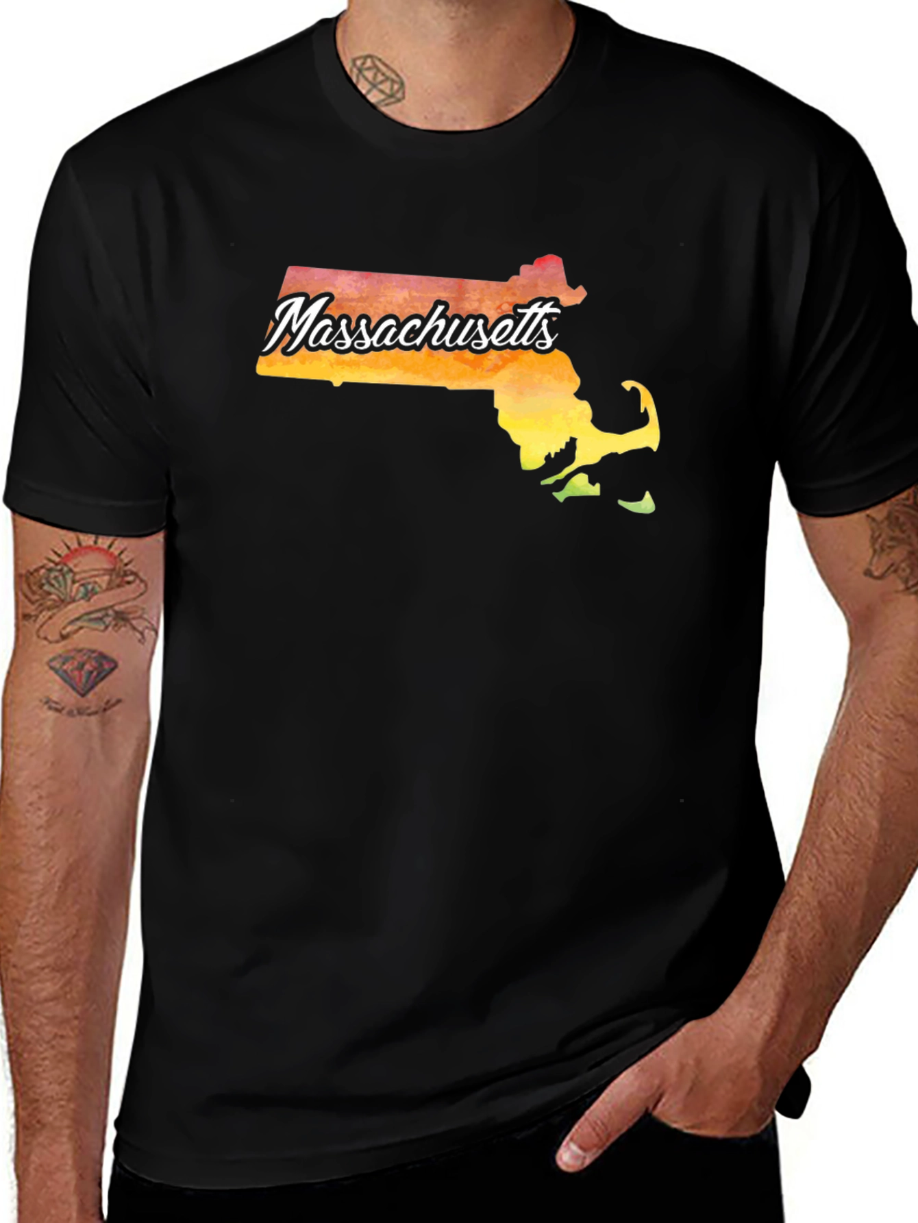Massachusetts State Graphic T-Shirt
