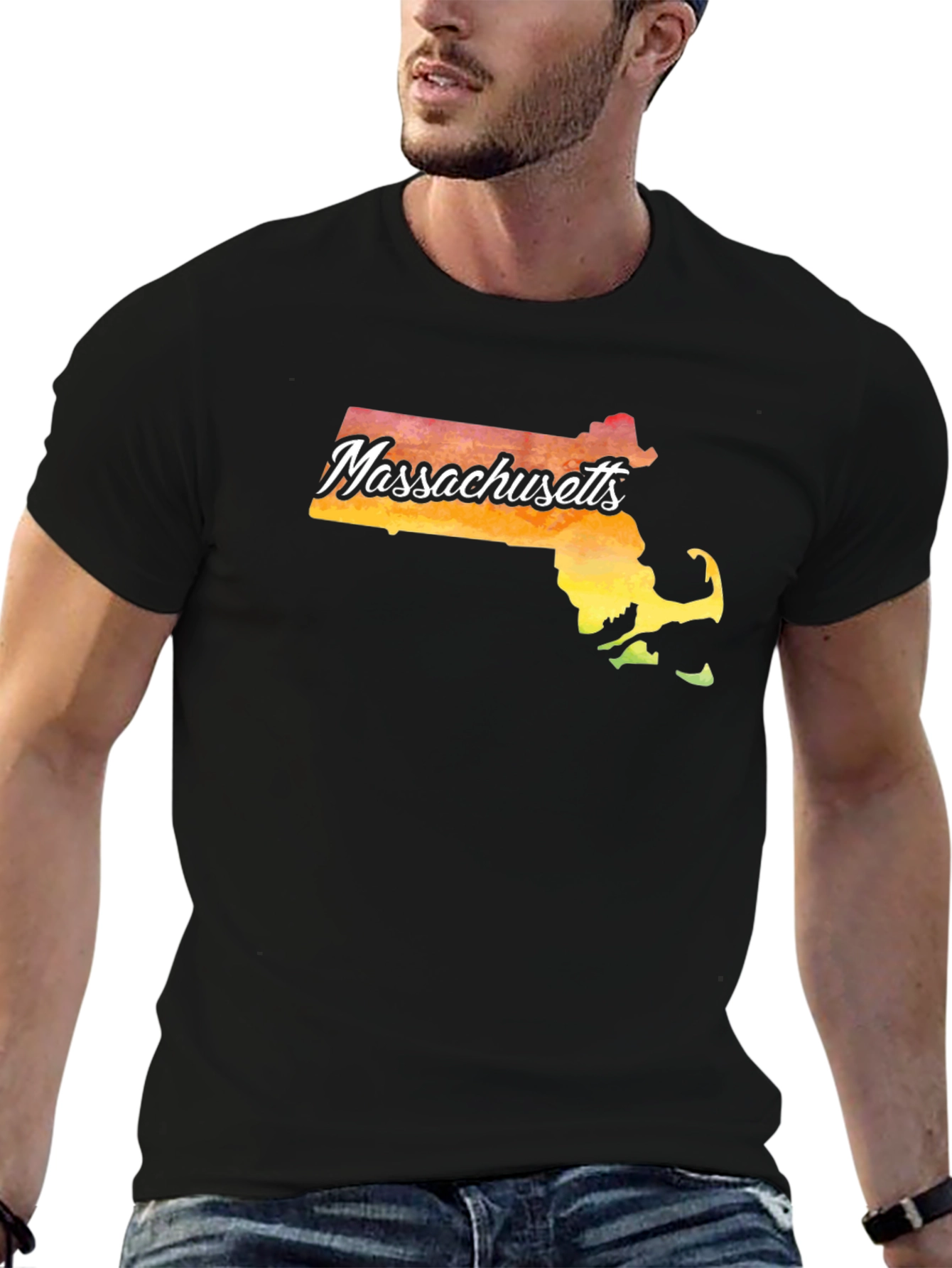 Massachusetts State Graphic T-Shirt