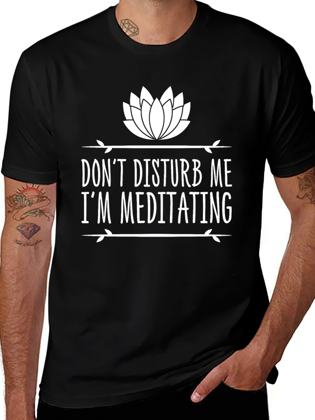 Meditating Graphic Tee - Dont Disturb Me T-Shirt
