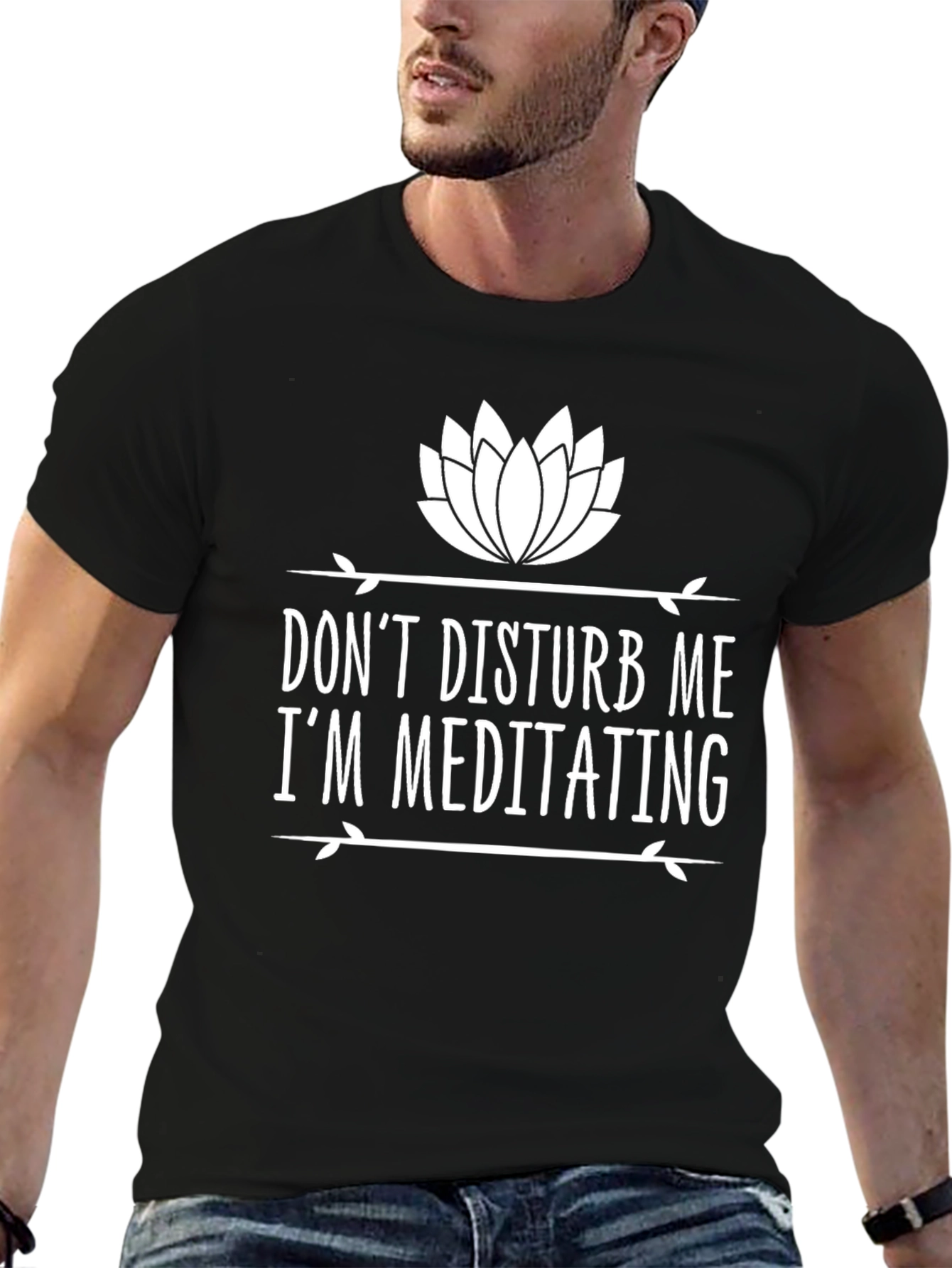 Meditating Graphic Tee - Dont Disturb Me T-Shirt