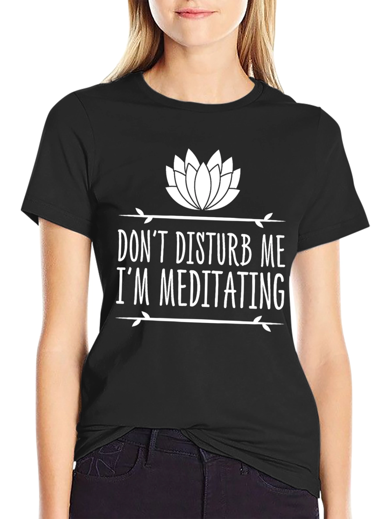 Meditating Graphic Tee - Dont Disturb Me T-Shirt
