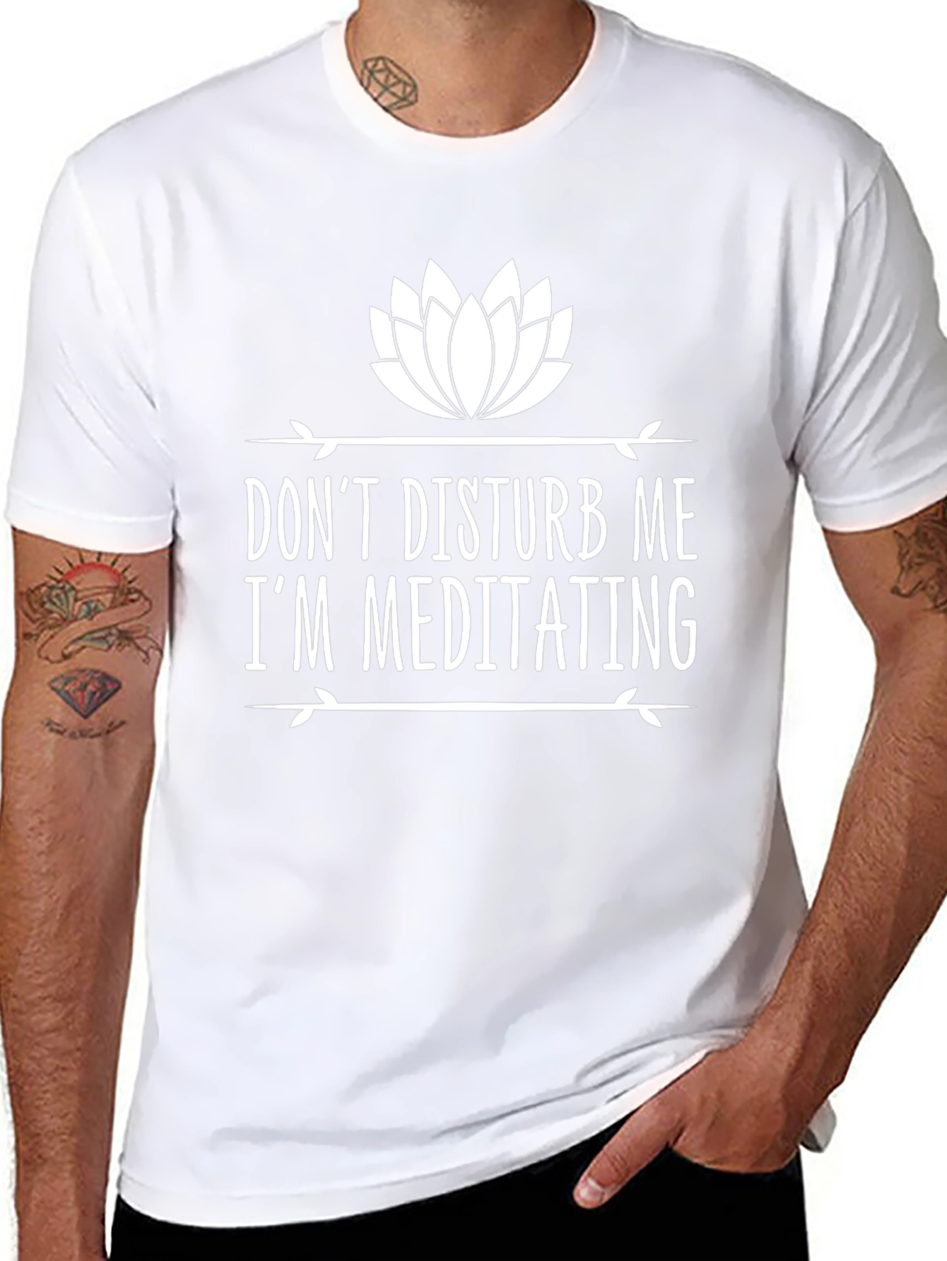 Meditating Graphic Tee - Dont Disturb Me T-Shirt