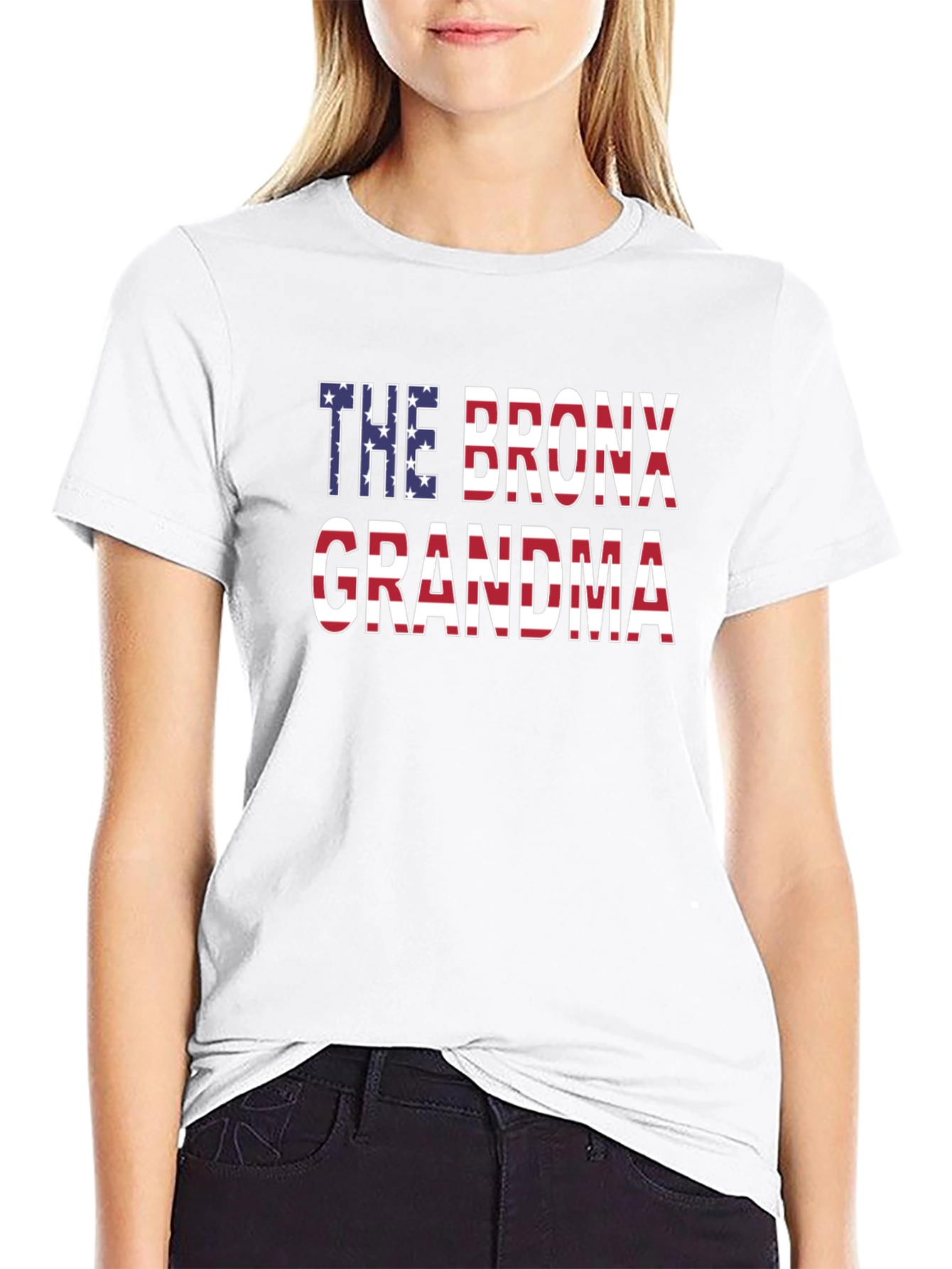The Bronx Grandma USA Flag T-Shirt