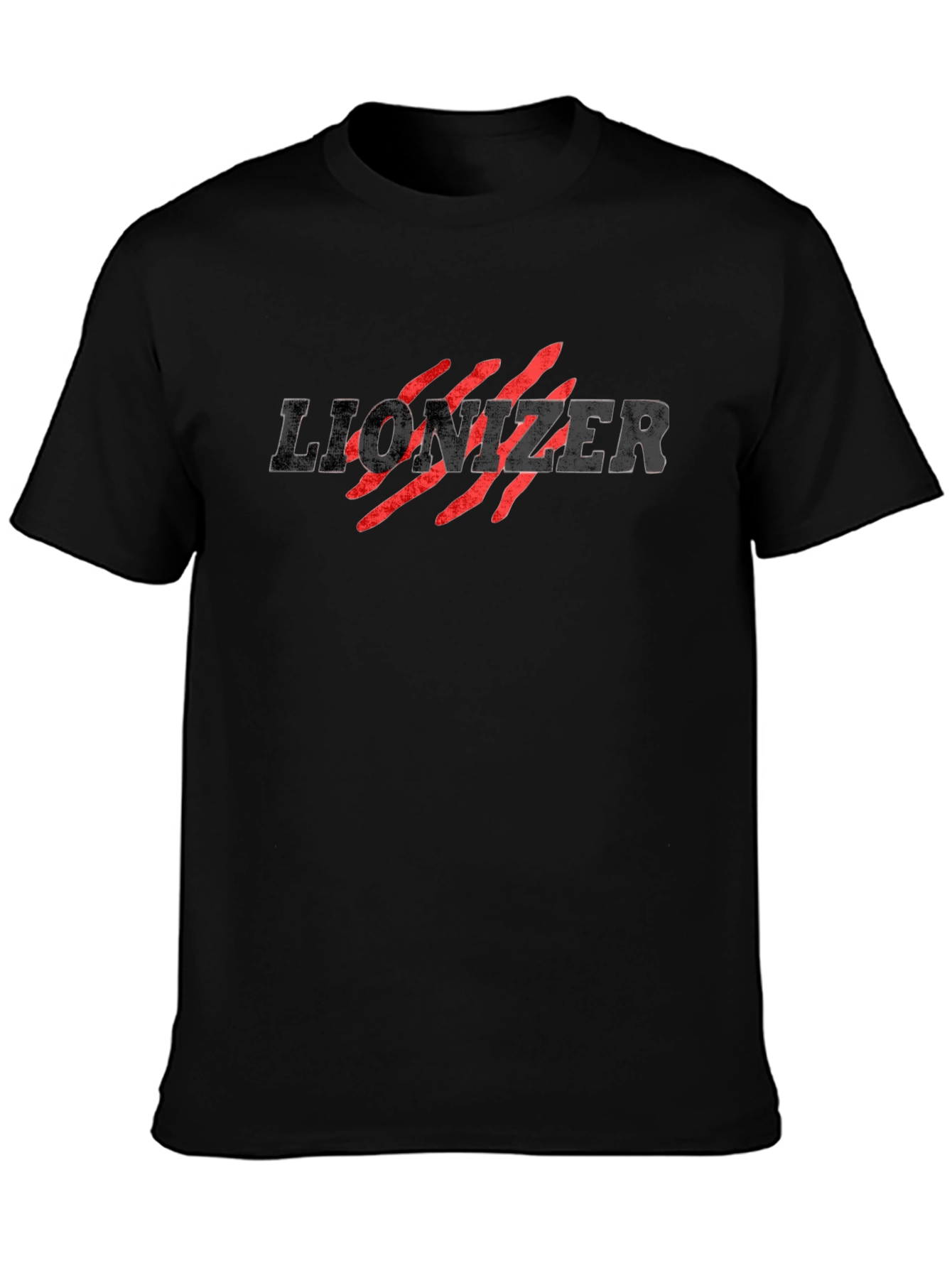 Lionizer Graphic Tee - Bold Stylish Black T-Shirt