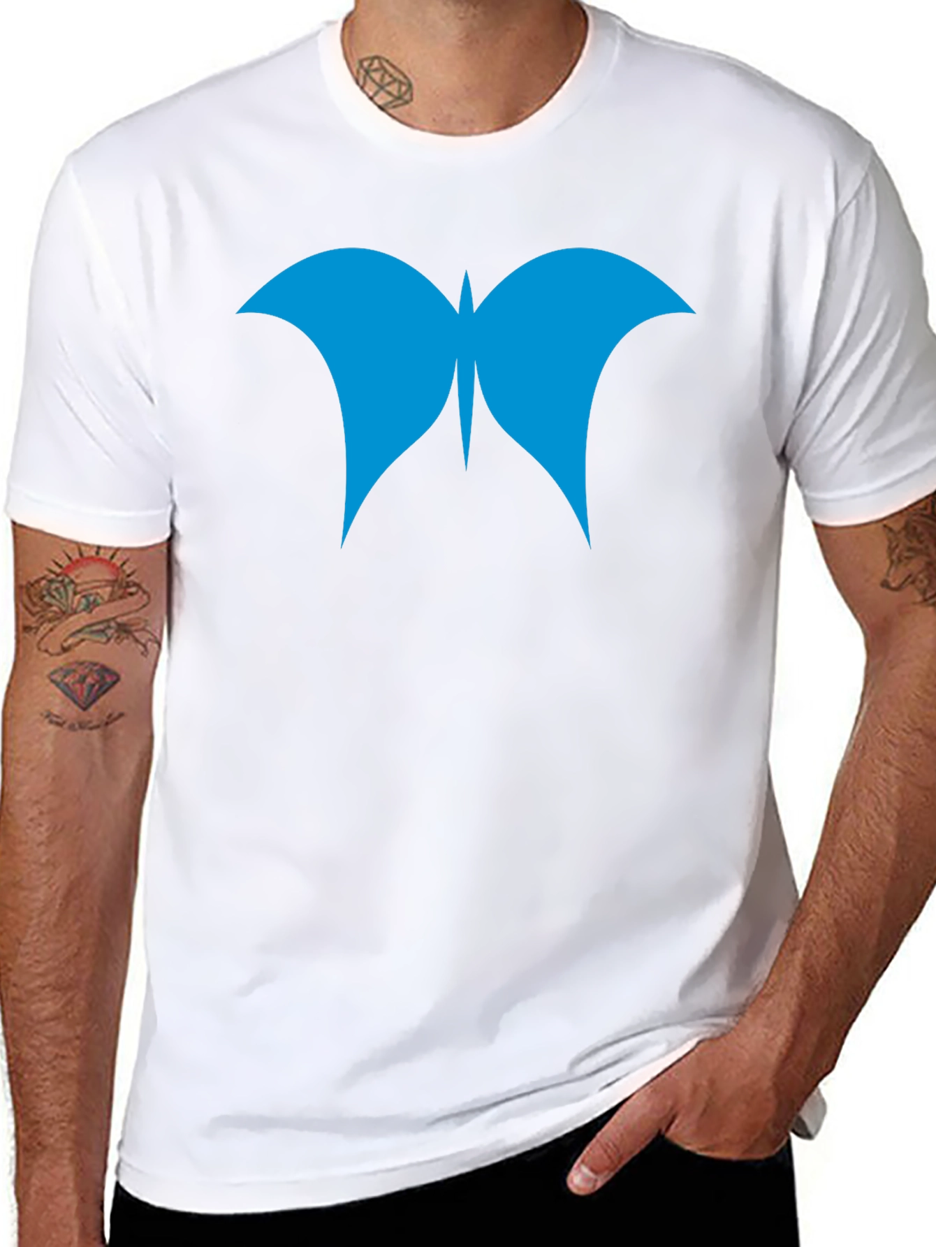 Butterfly Graphic Black T-Shirt