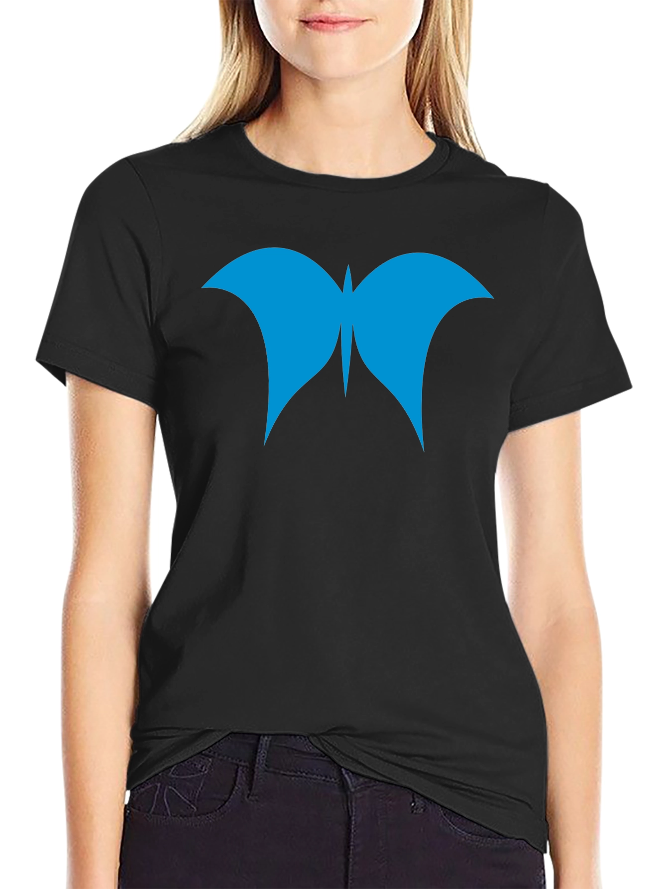 Butterfly Graphic Black T-Shirt