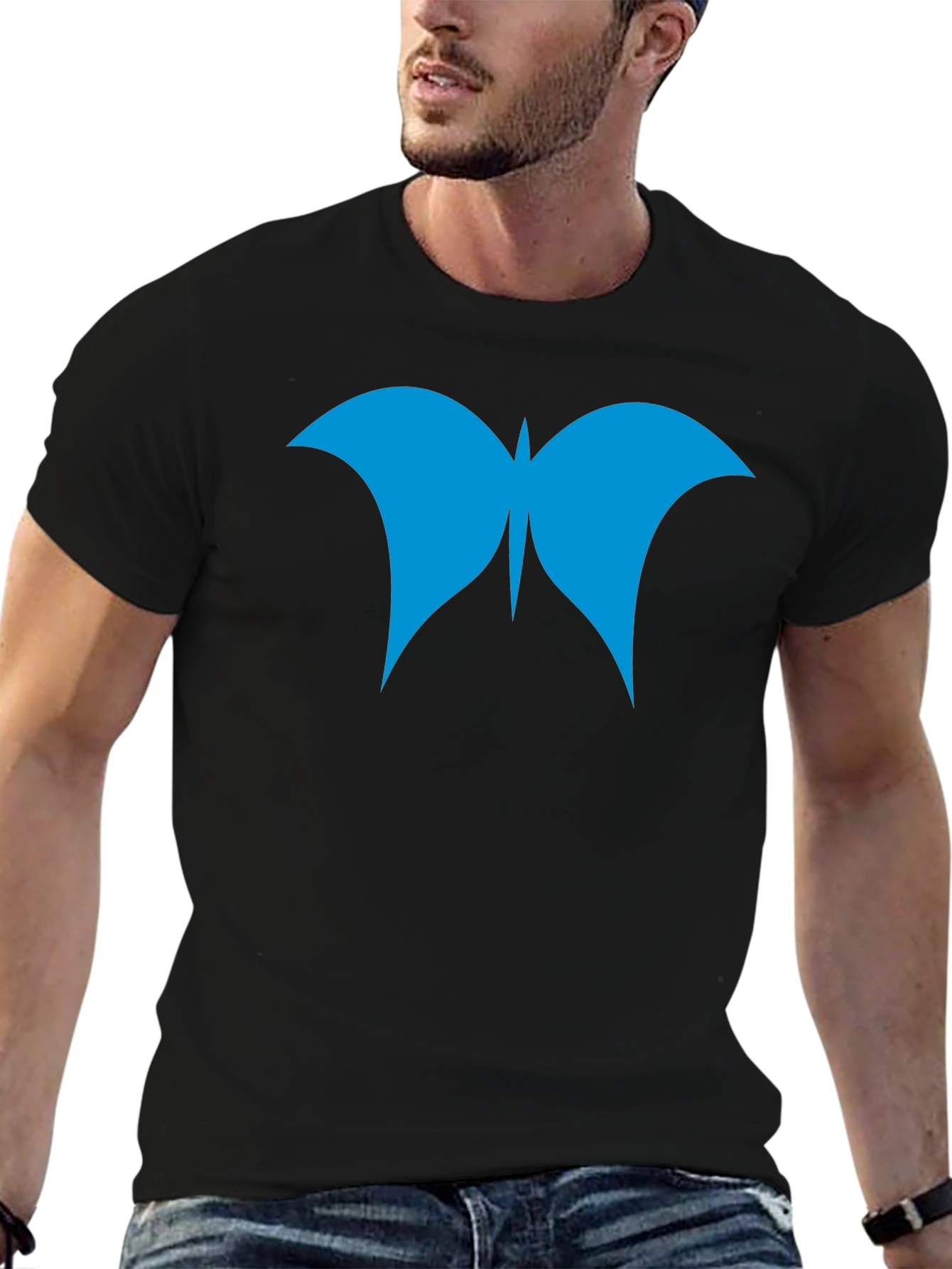 Butterfly Graphic Black T-Shirt