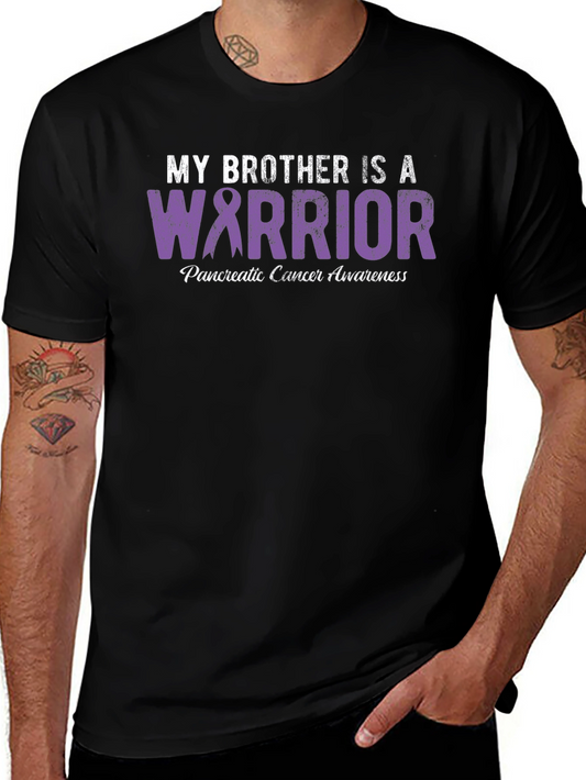 My Brother Is A Warrior Pancreatic Cancer Awareness T-Shirt