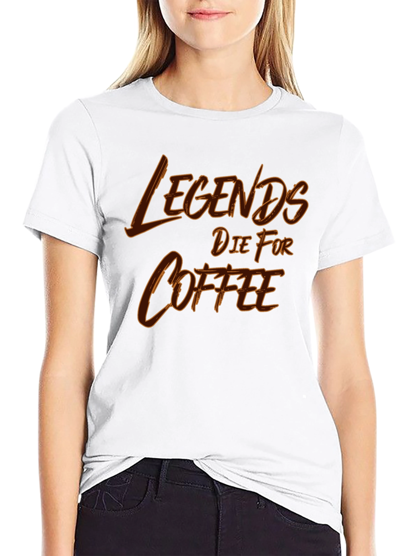 Legends Die For Coffee Graphic T-Shirt