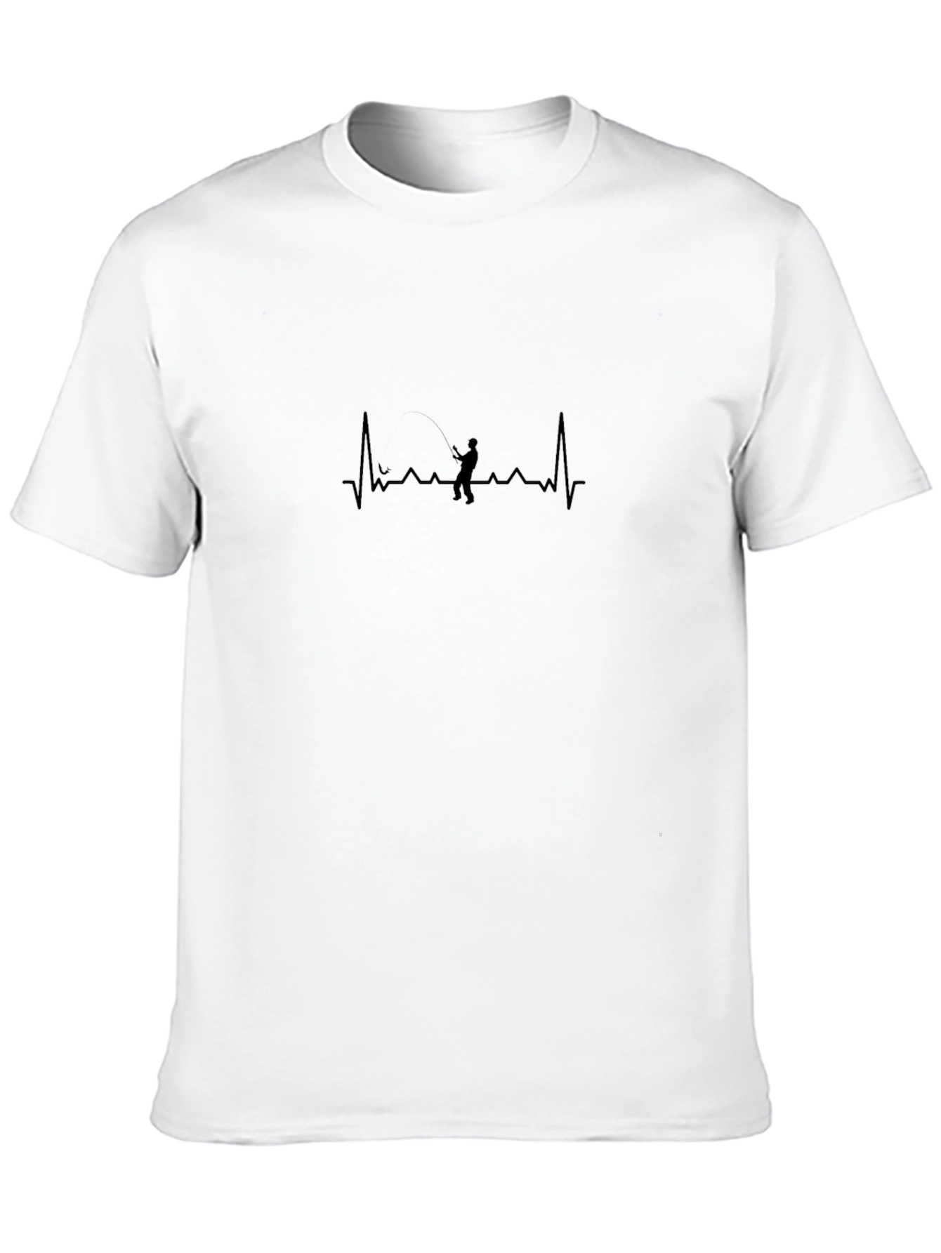 Fisherman Heartbeat T-Shirt - Anglers Life Line