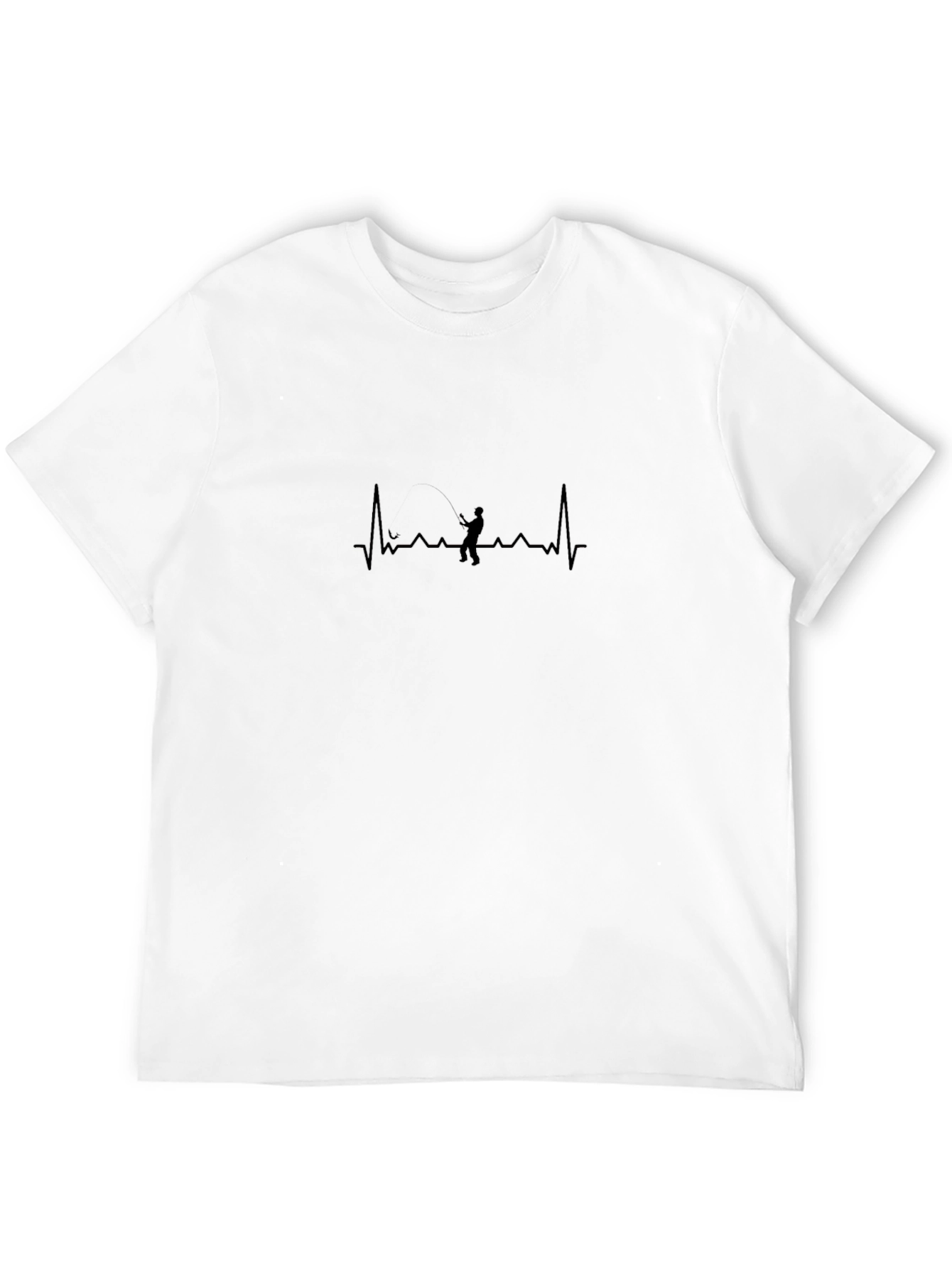 Fisherman Heartbeat T-Shirt - Anglers Life Line