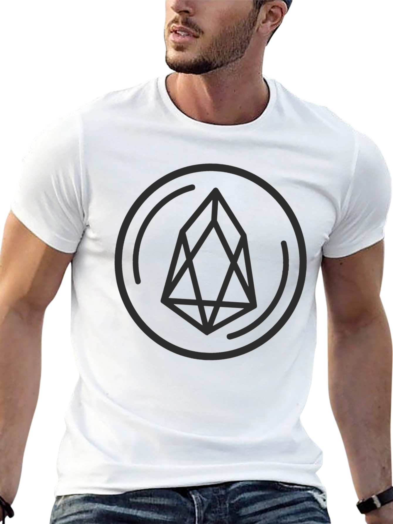 EOS Crypto Logo T-Shirt - Black