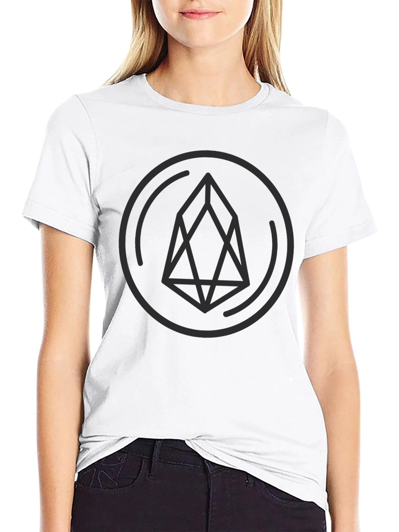 EOS Crypto Logo T-Shirt - Black