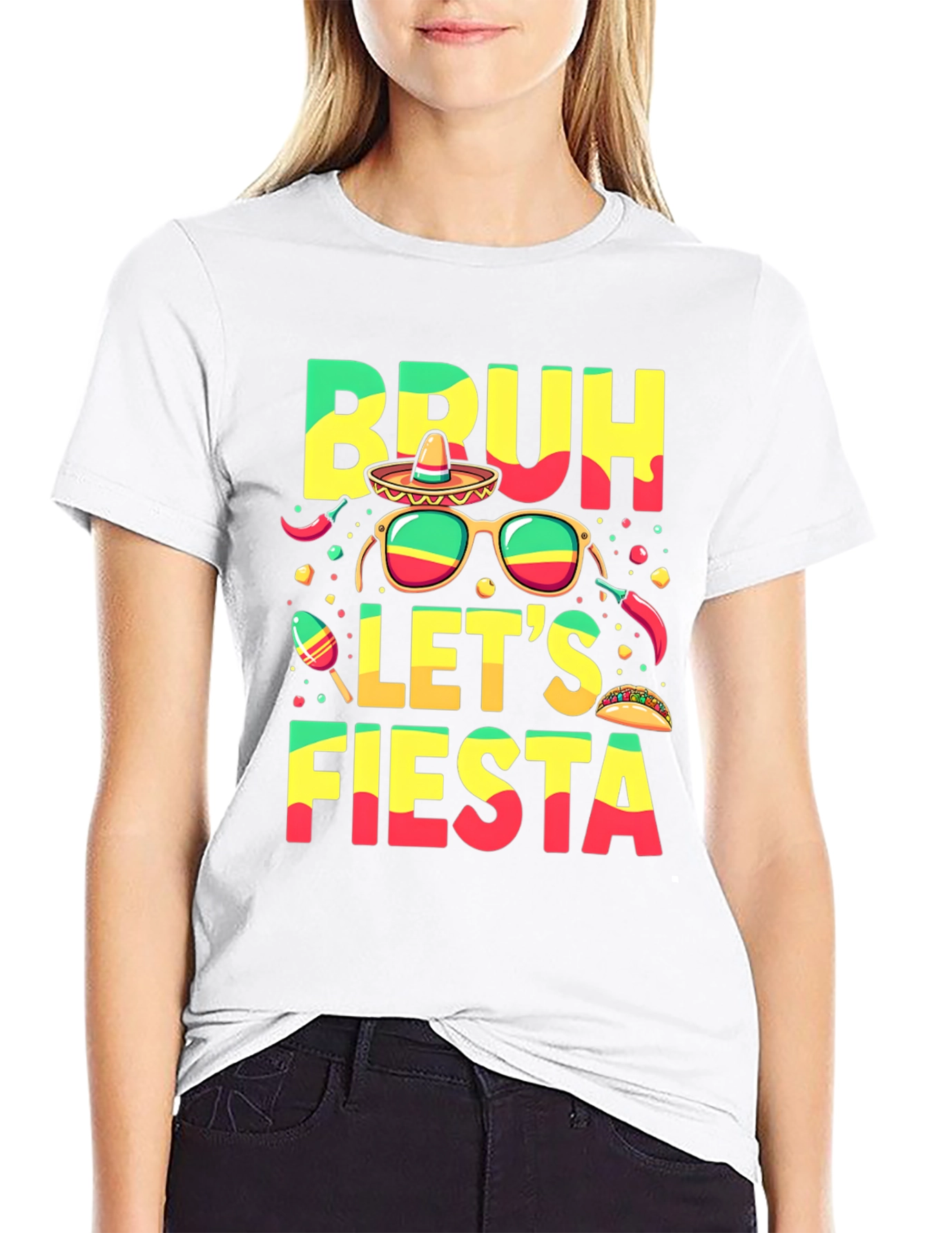 Bruh Lets Fiesta Graphic T-Shirt
