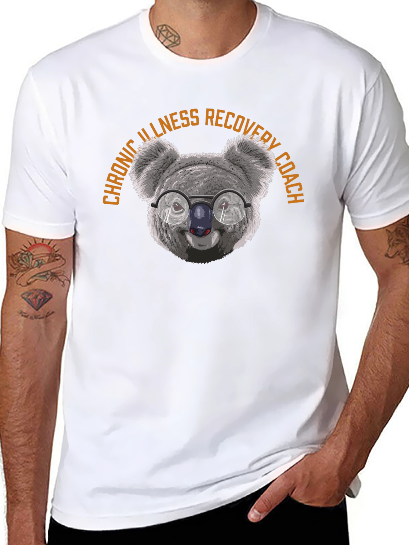 Chronic Illness Recovery Coach Koala T-Shirt