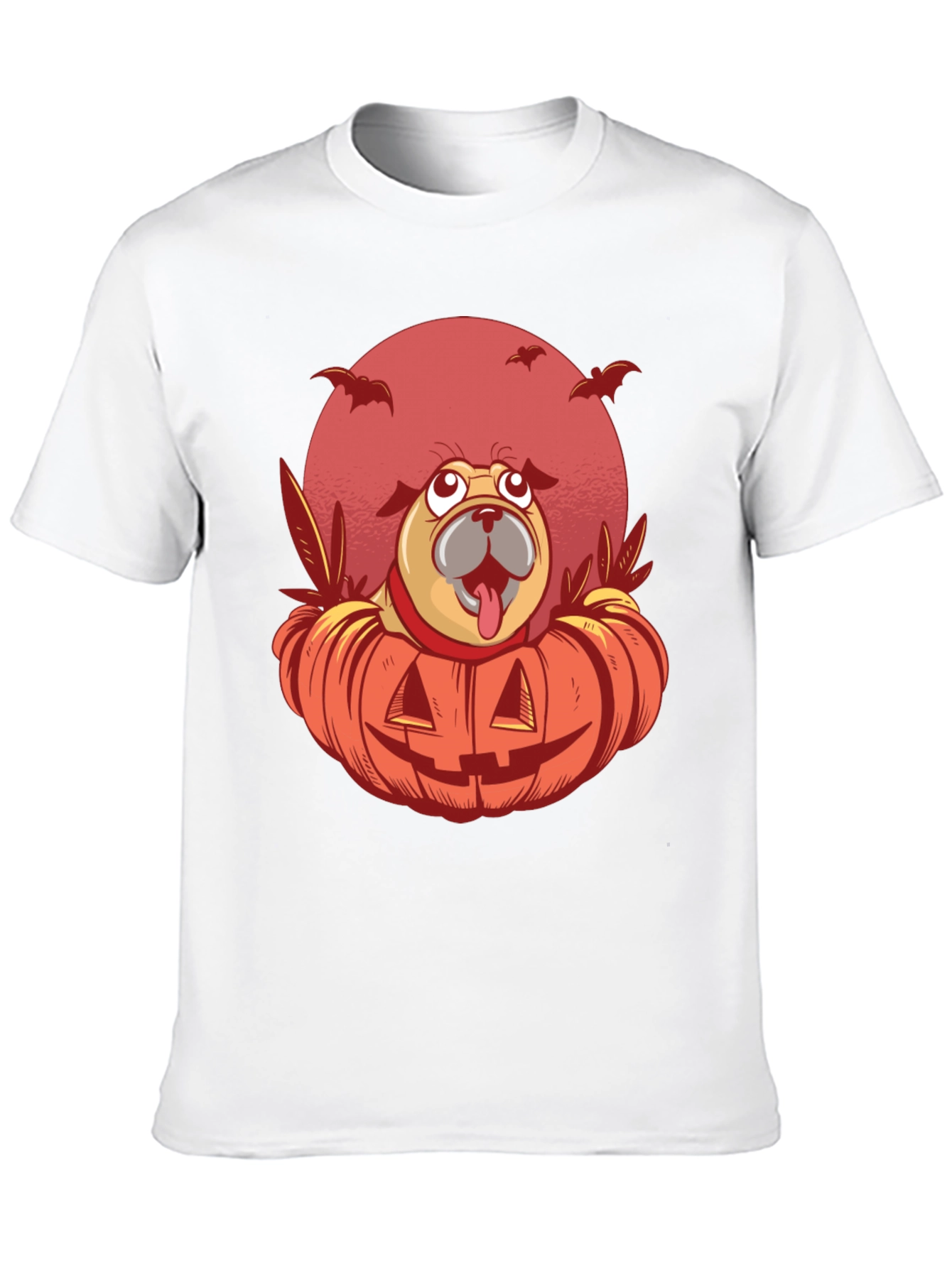 Halloween Pug Pumpkin T-Shirt